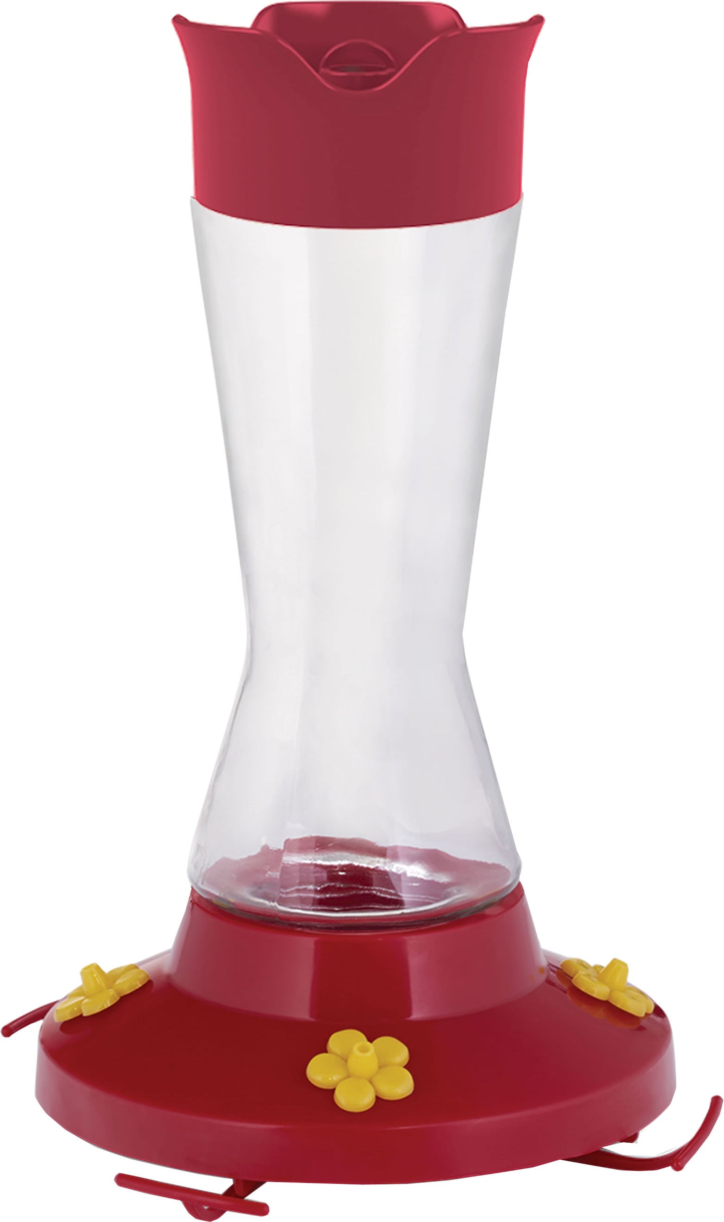 Pinch Waist Glass Hummingbird Feeder