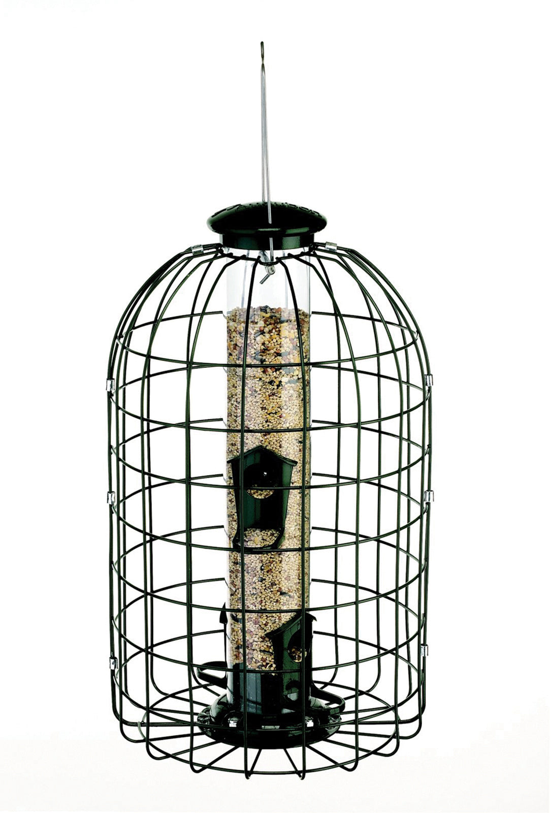 Squirrel-Resistant Caged Tube Feeder