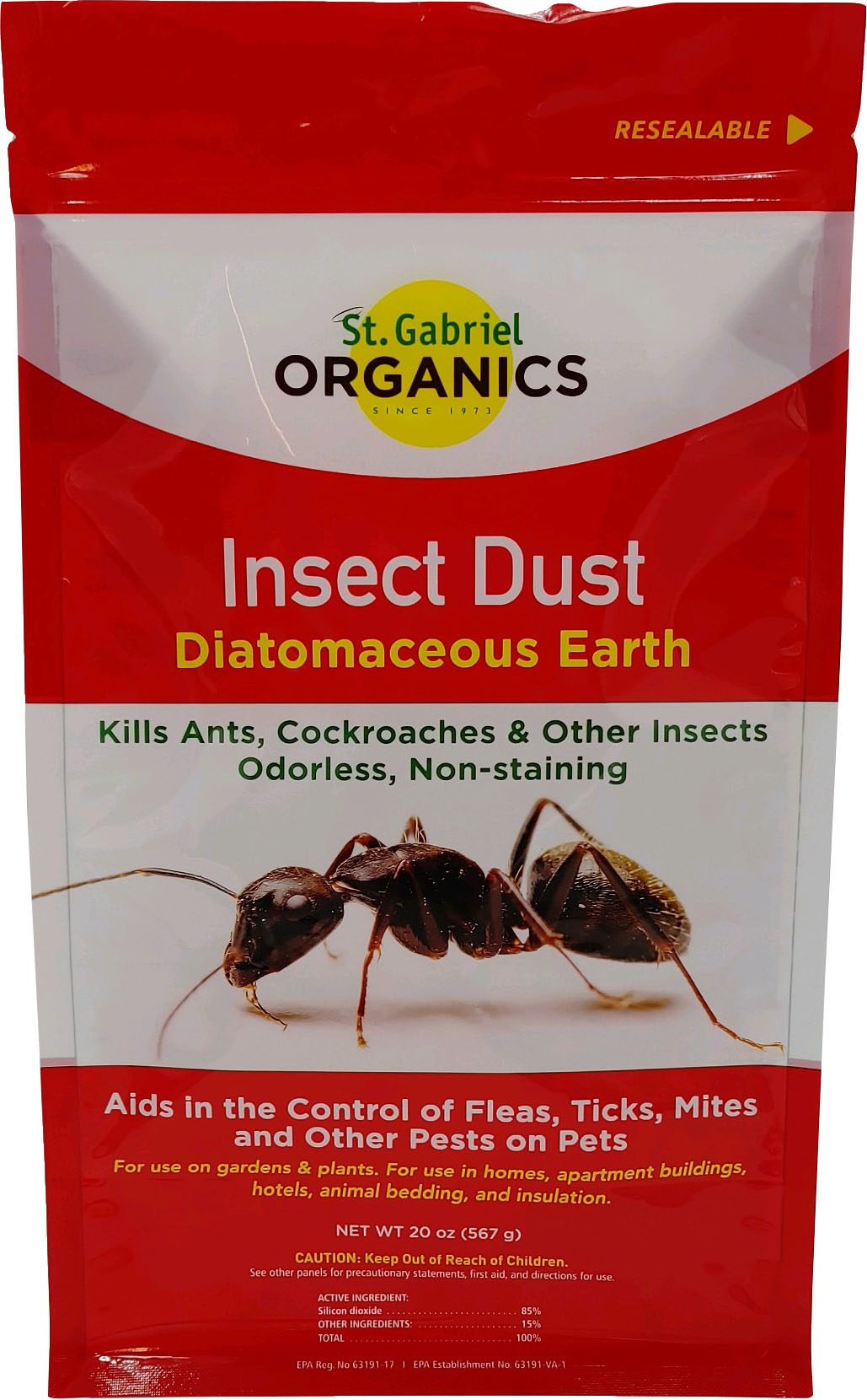 St. Gabriel Diatomaceous Earth Insect Dust
