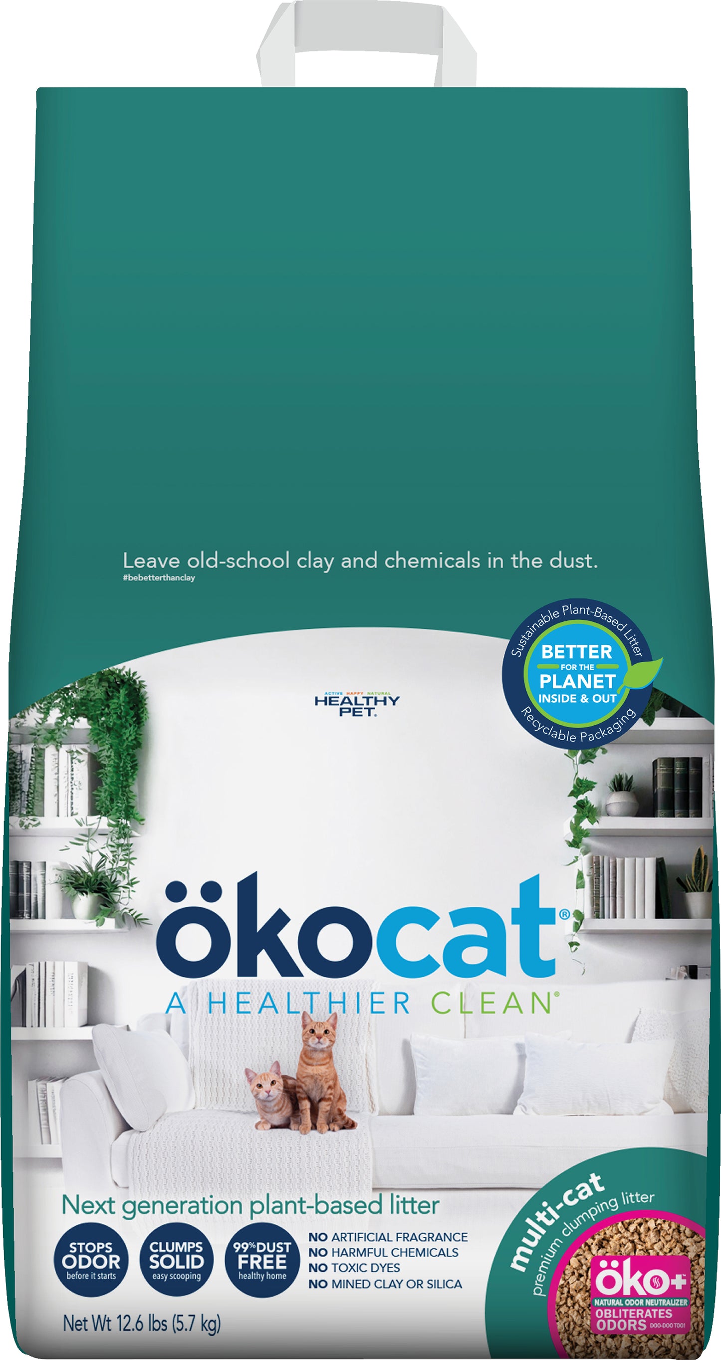 Okocat Multi-Cat Premium Clumnping Litter