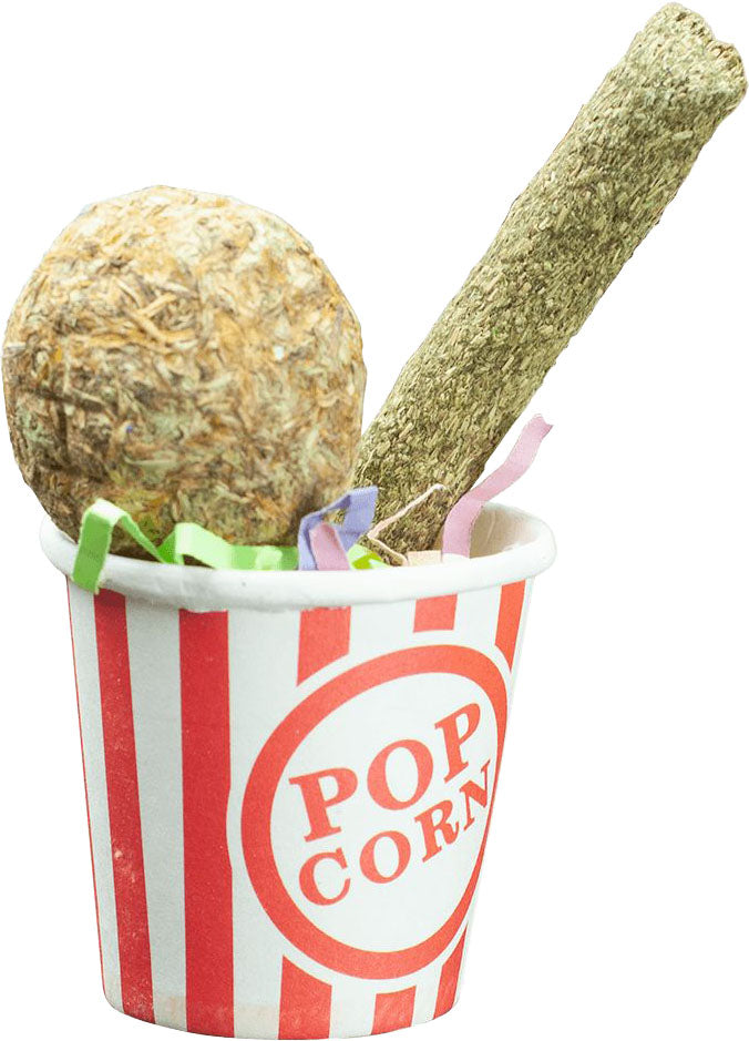 Nibbles Timothy Hay Popcorn Chew W/Crinkle Paper