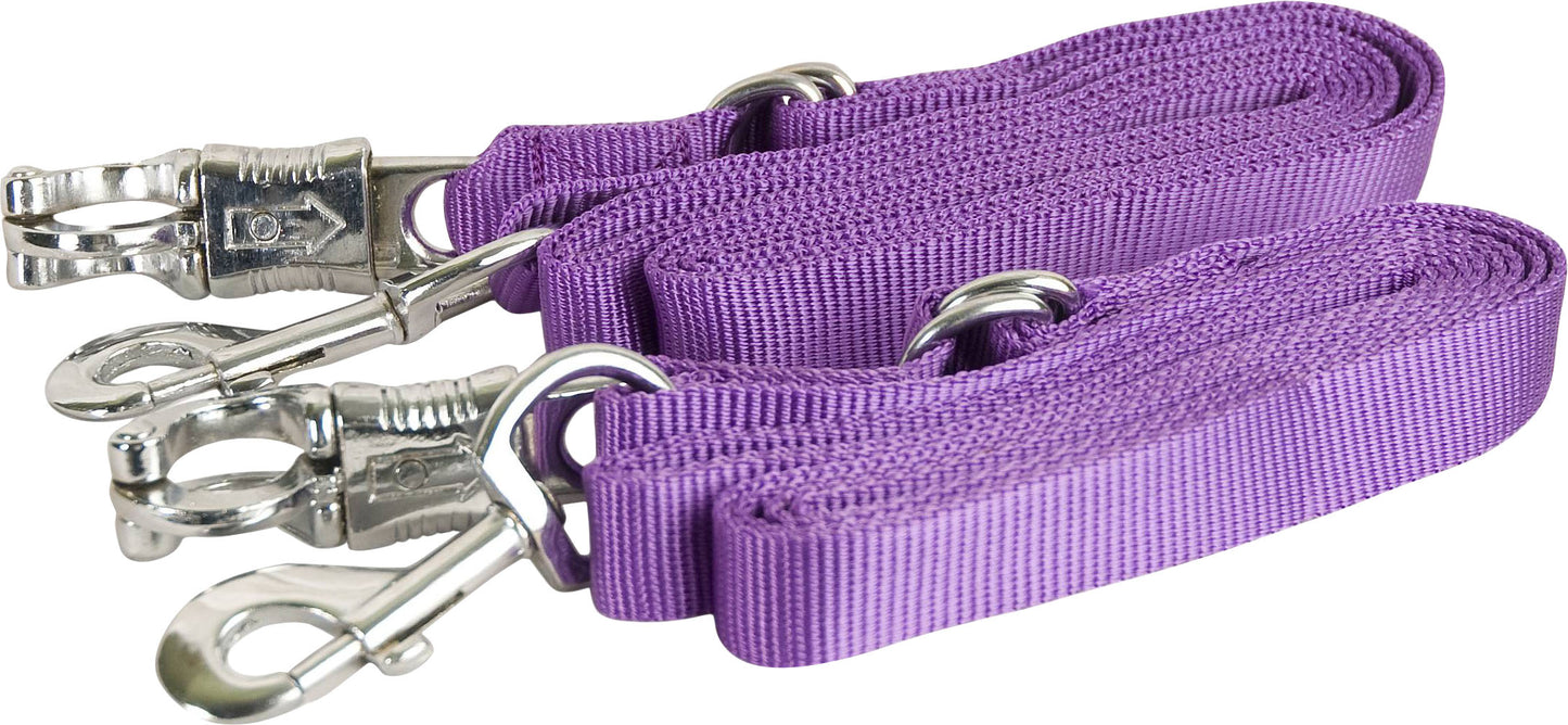 Gatsby Adjustable Nylon Cross Ties W/Panic Snap