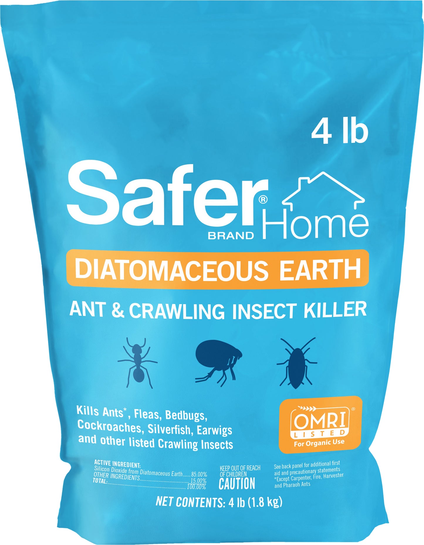 Safer Home Diatomaceous Earth For Crawling Insects