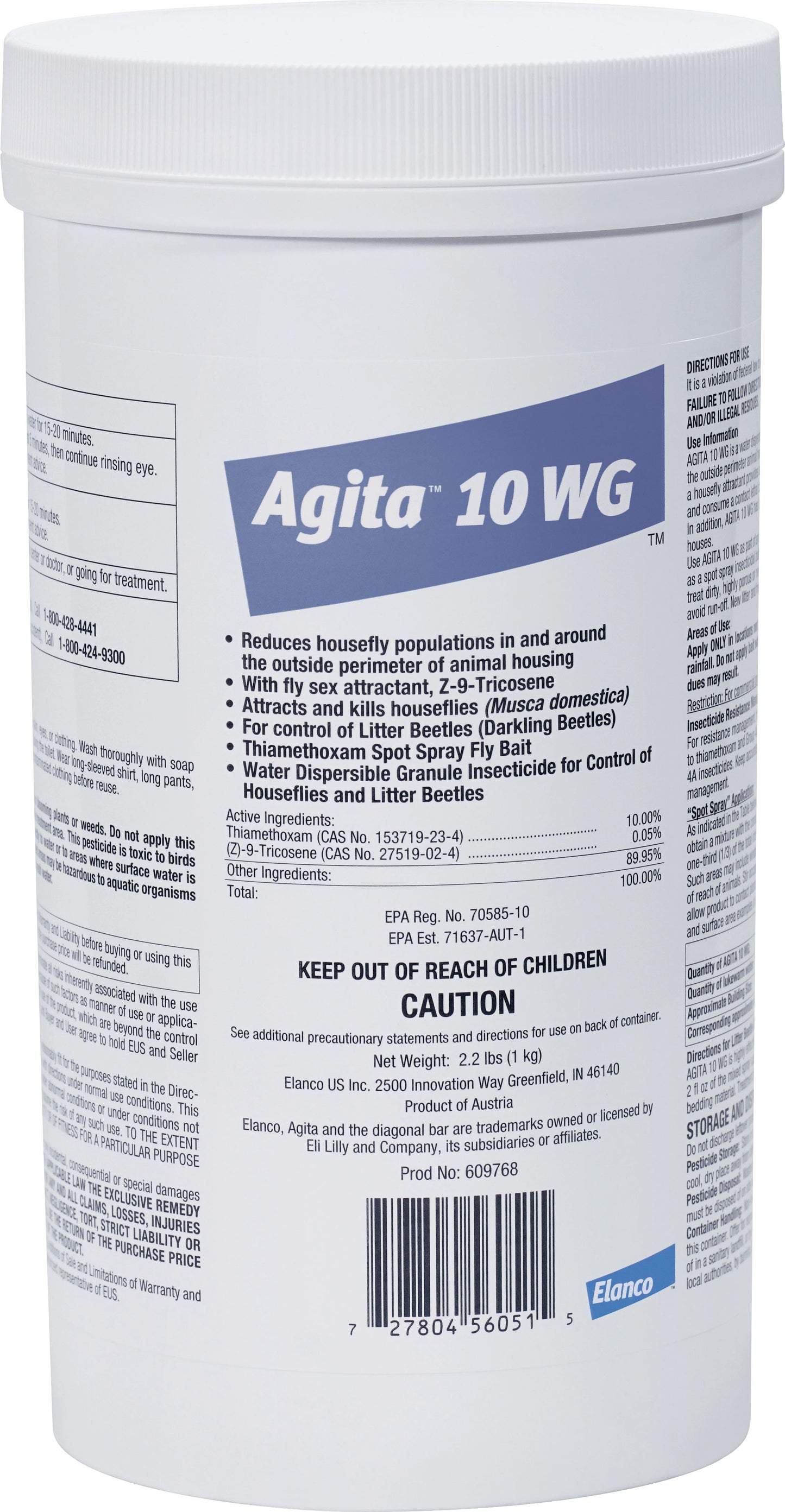 Elanco Agita 10 Wg Spray Insecticide