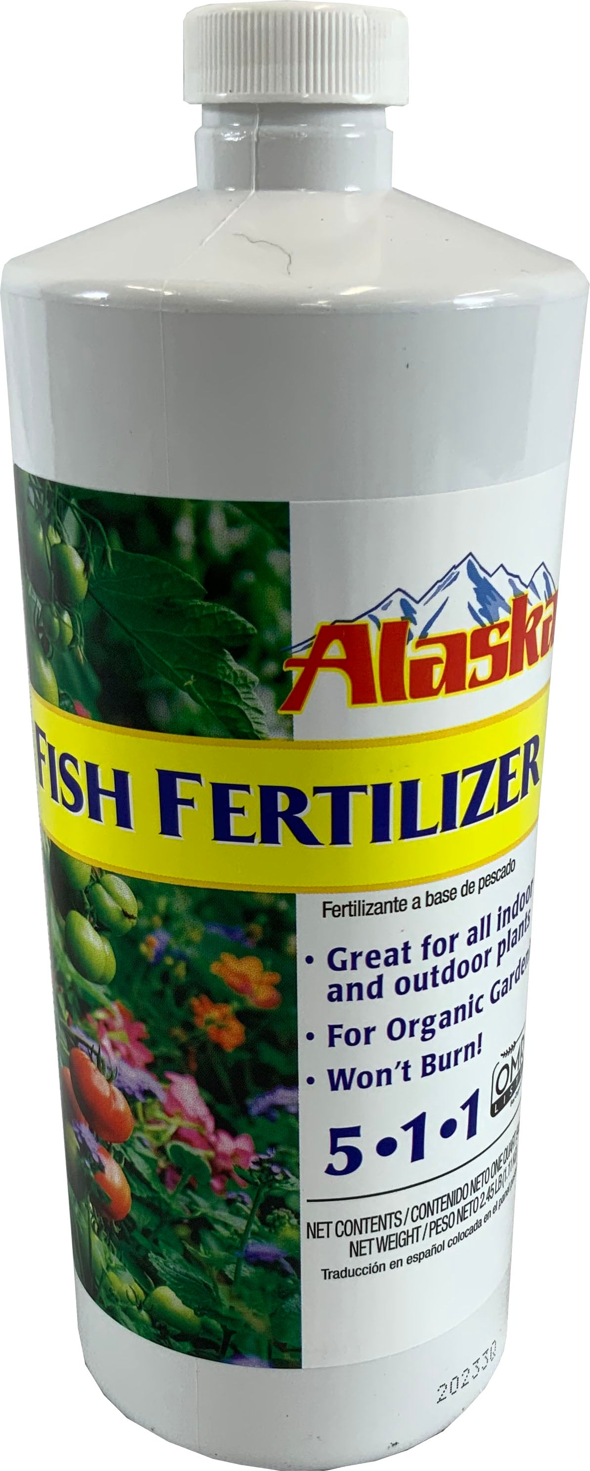 liquid fish fertilizer for plants Alaska 100099247 Fish Emulsion All Purpose Plant Food, 1 Quart