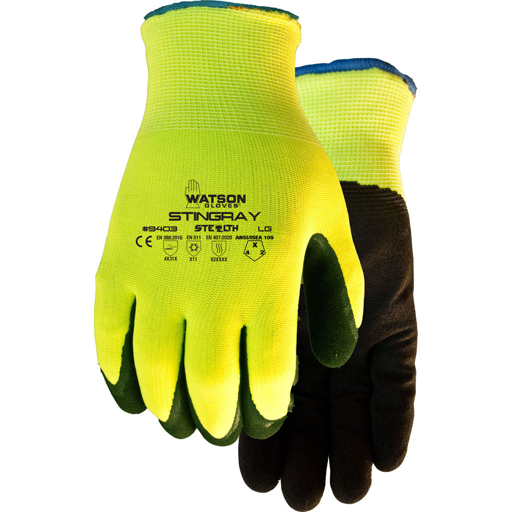 Watson Gloves Mens Stealth Stingray Nitrile