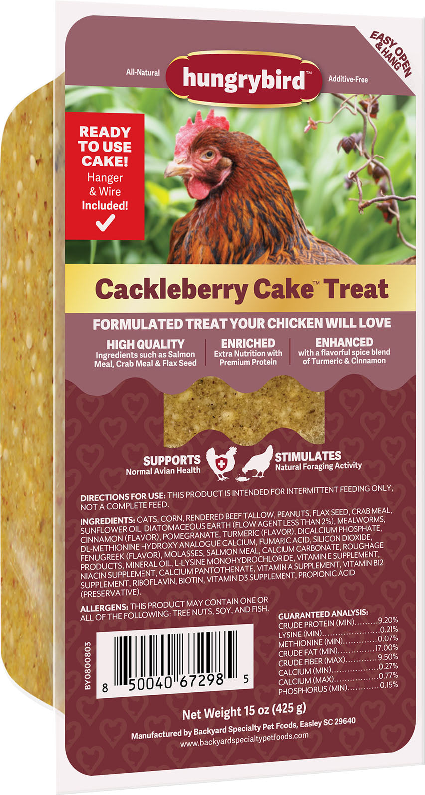 Hungryhen Crackleberry Cake Chicken Treat
