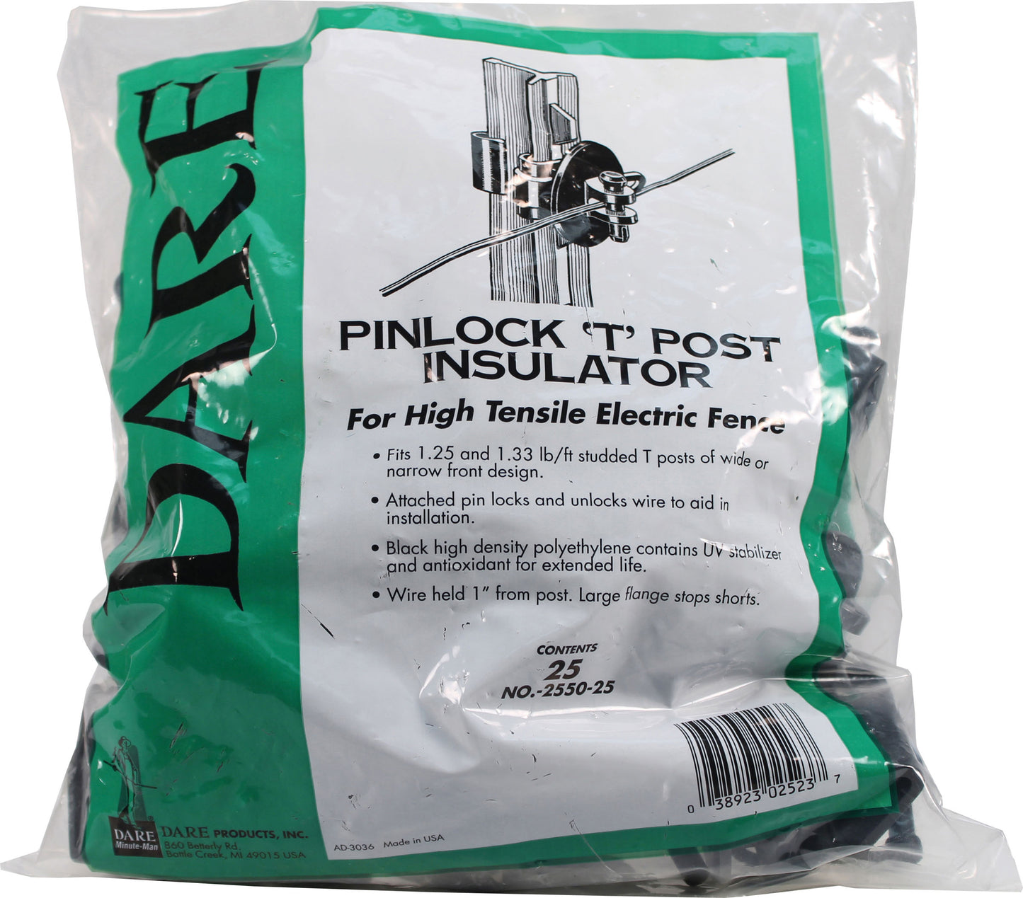 Dare Pinlock Insulator For T-Posts