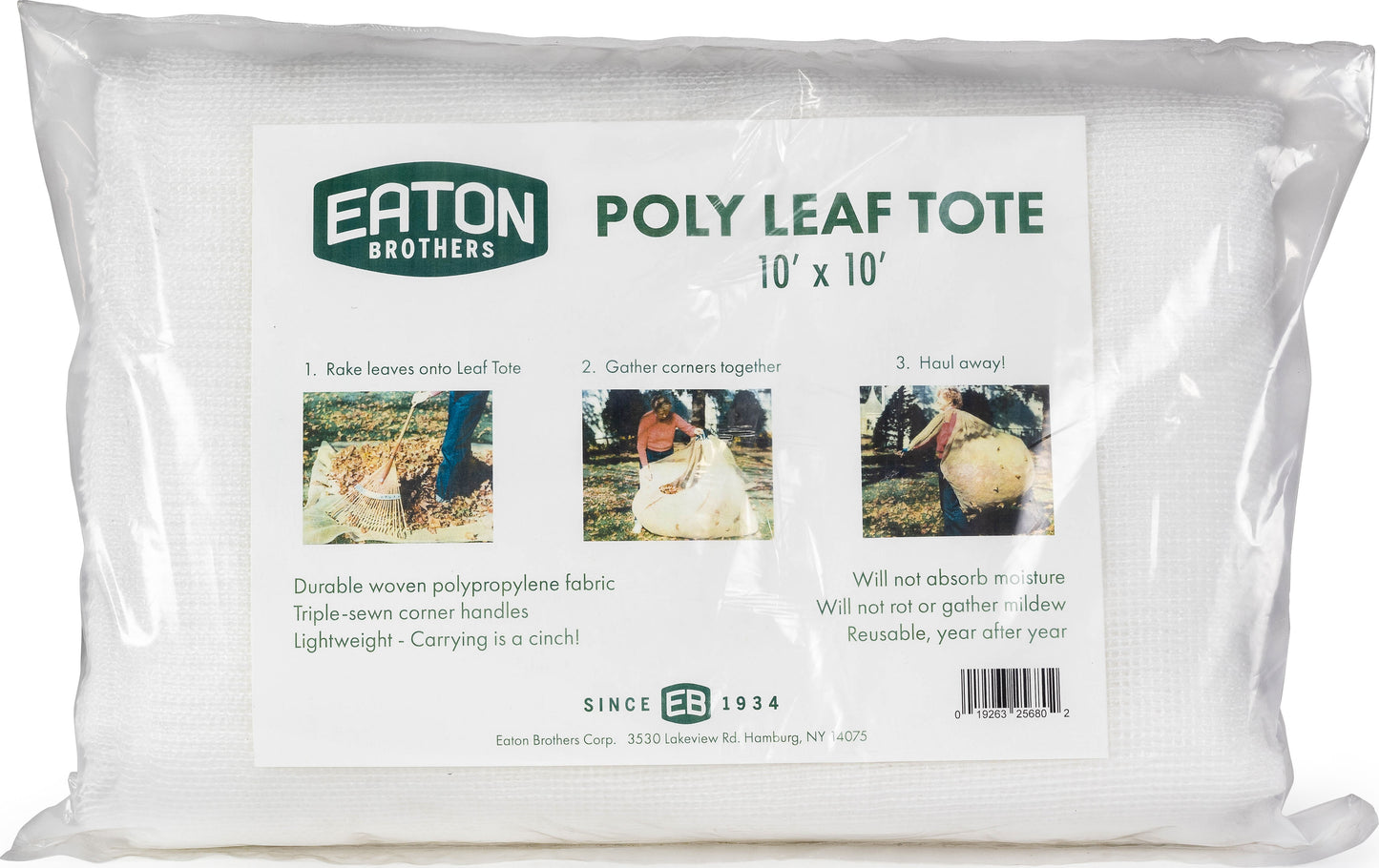 Eaton Burlap Leaf Tote