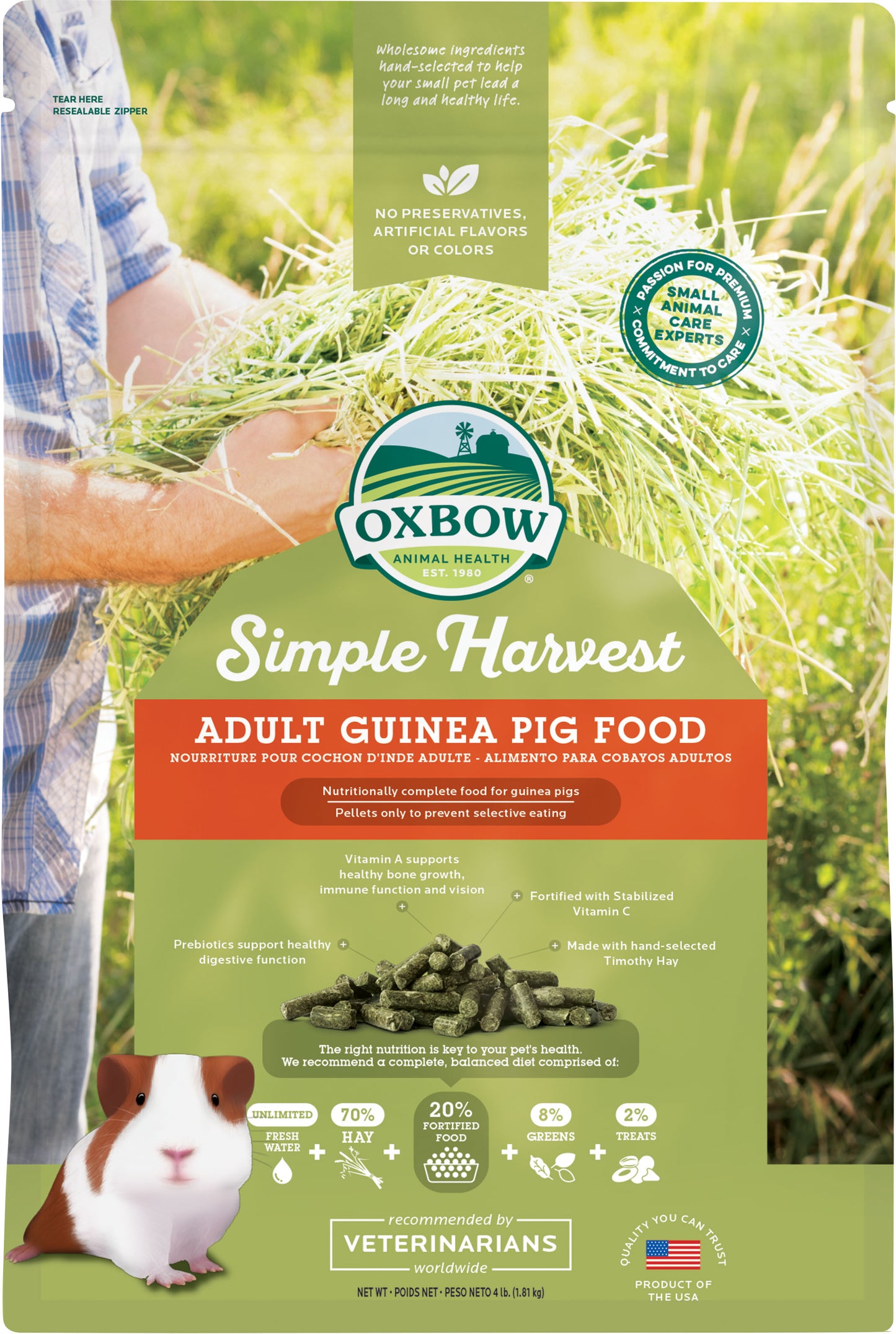 Simple Harvest Adult Guinea Pig Food