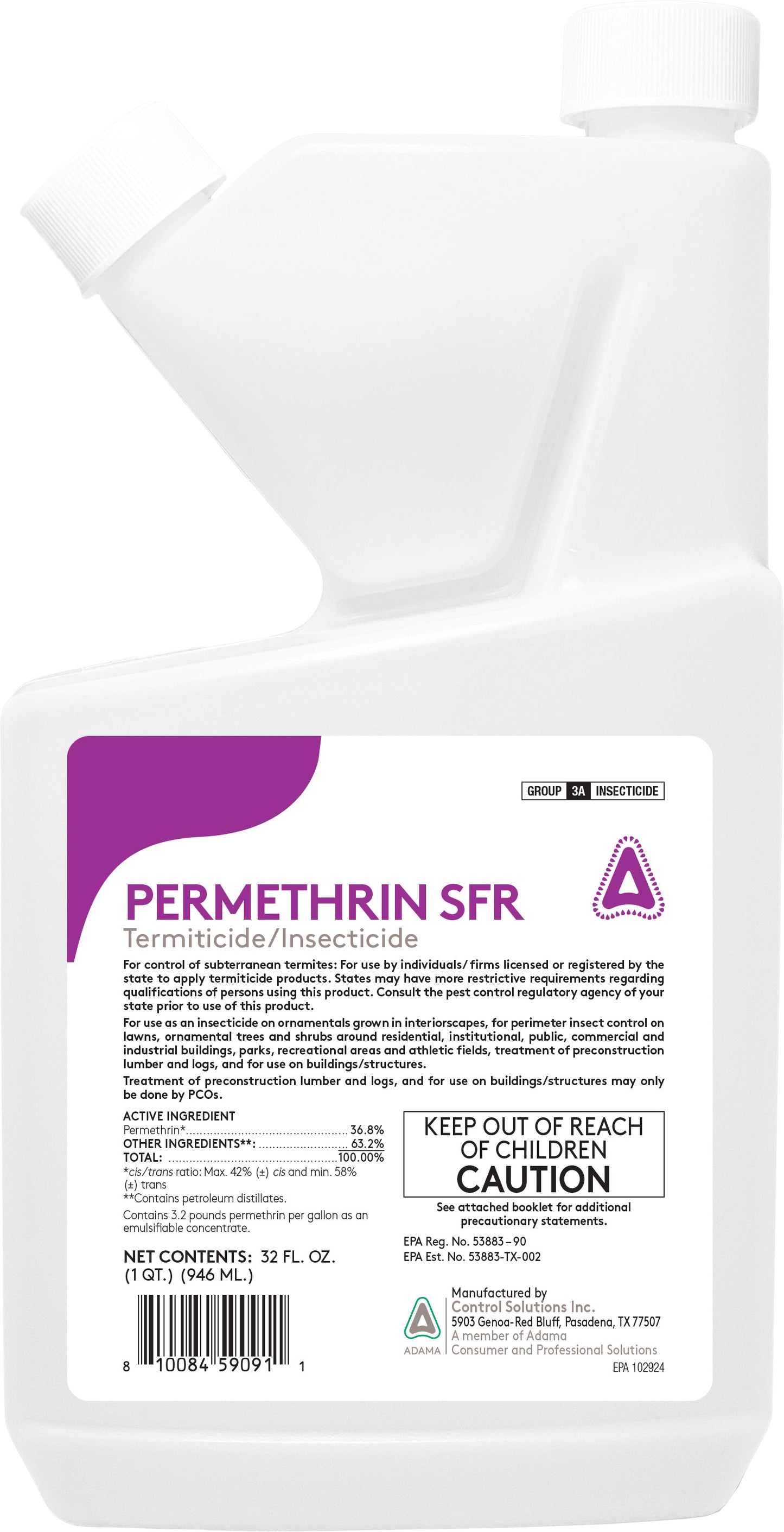 Control Solutions Permethrin 36.8% Concentrate