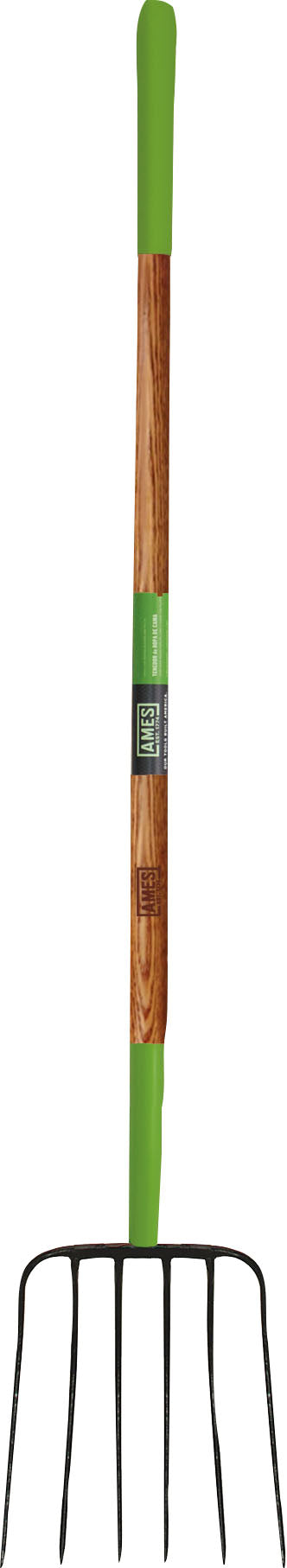 Ames 6 Tine Forged Manure Fork Long Handle