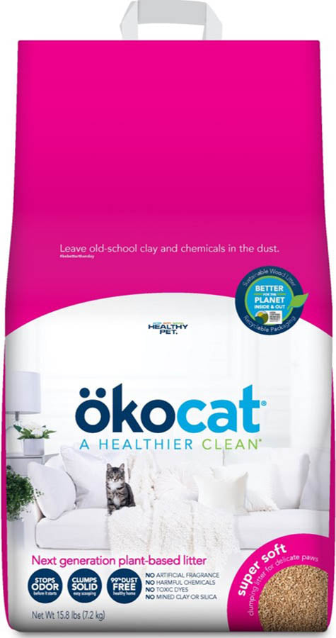 Okocat Super Soft Clumping Wood Cat Litter