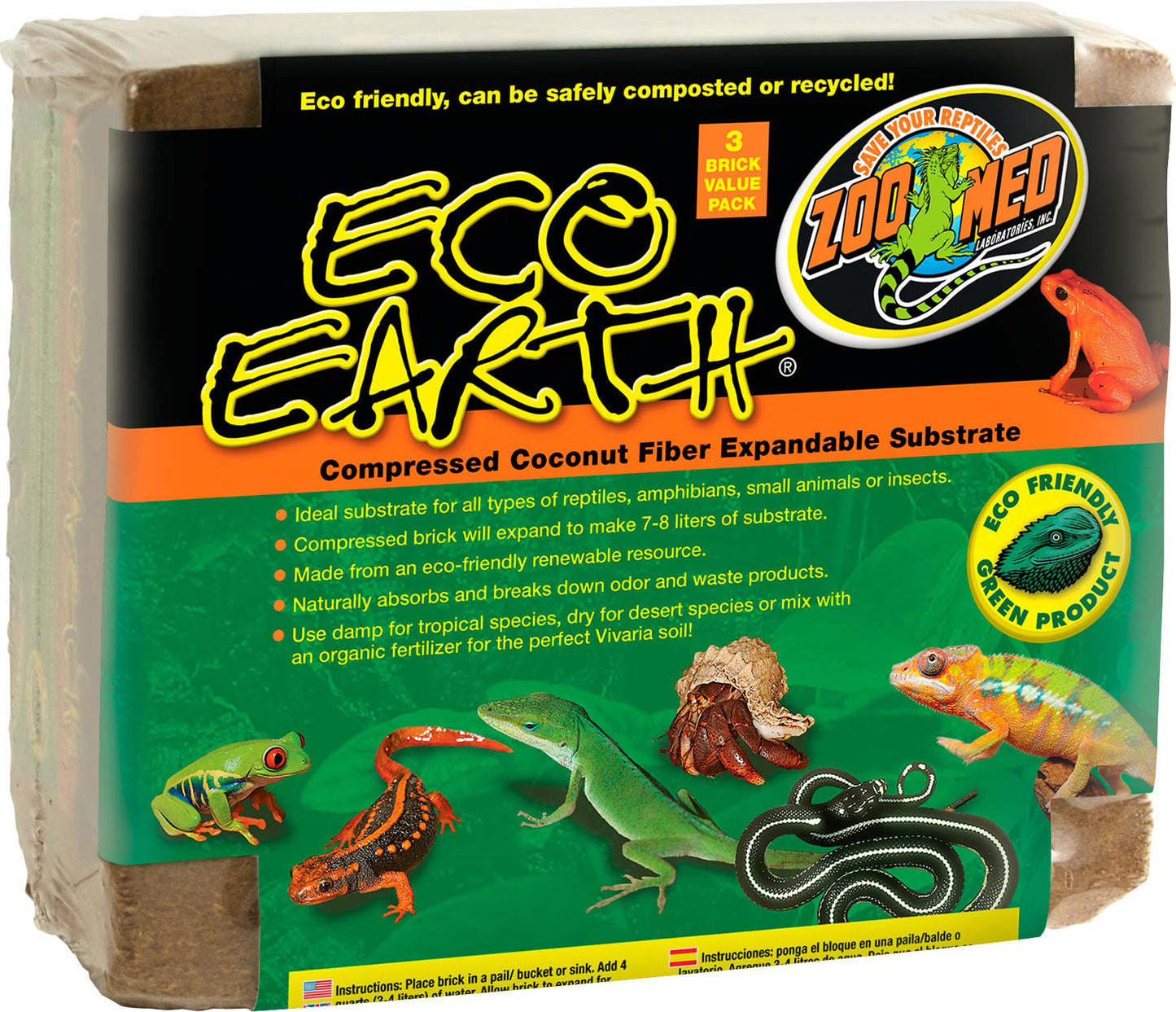 Eco Earth Compressed Coconut Fiber Substrate
