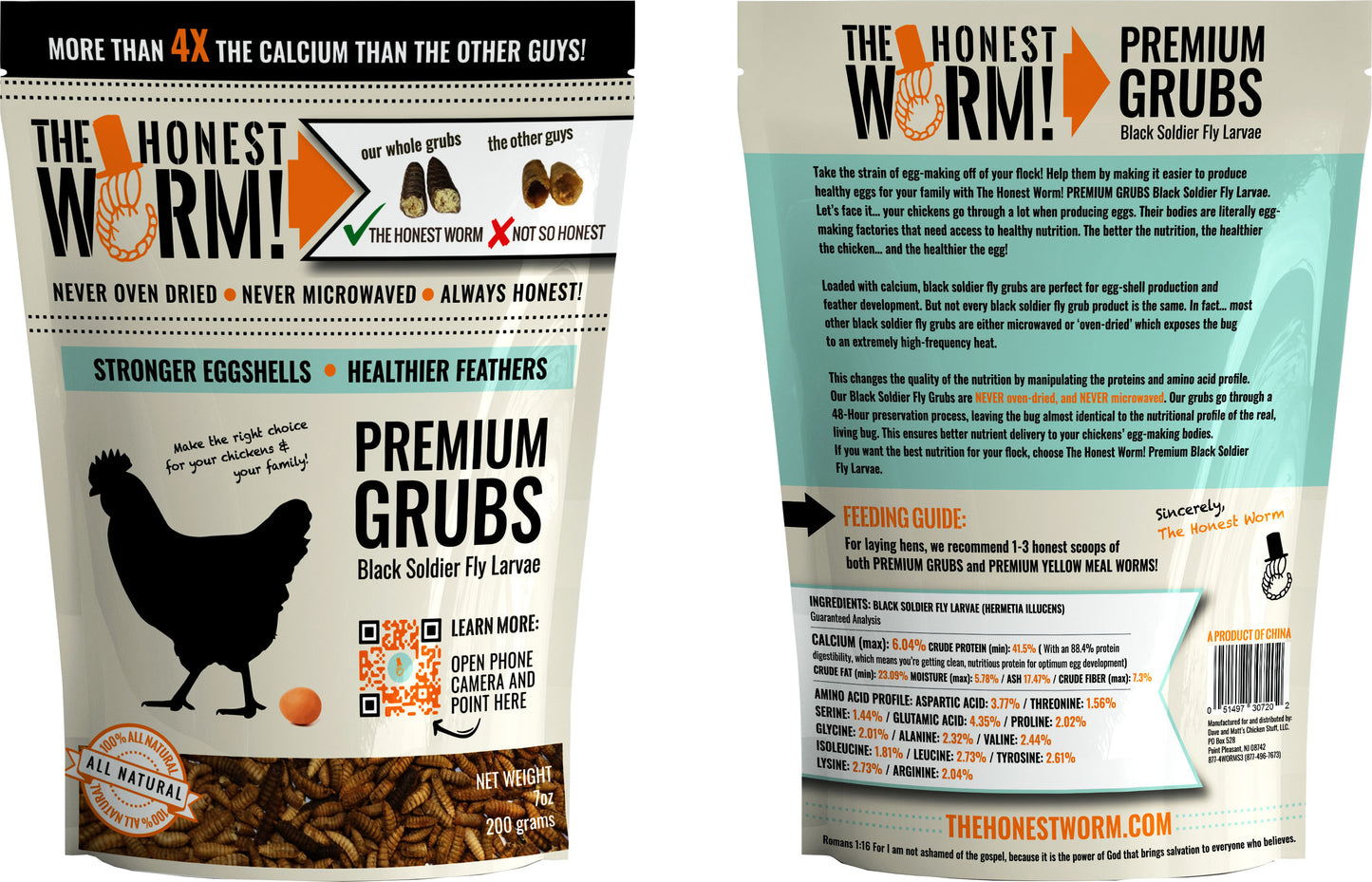 The Honest Worm! Premium Grubs
