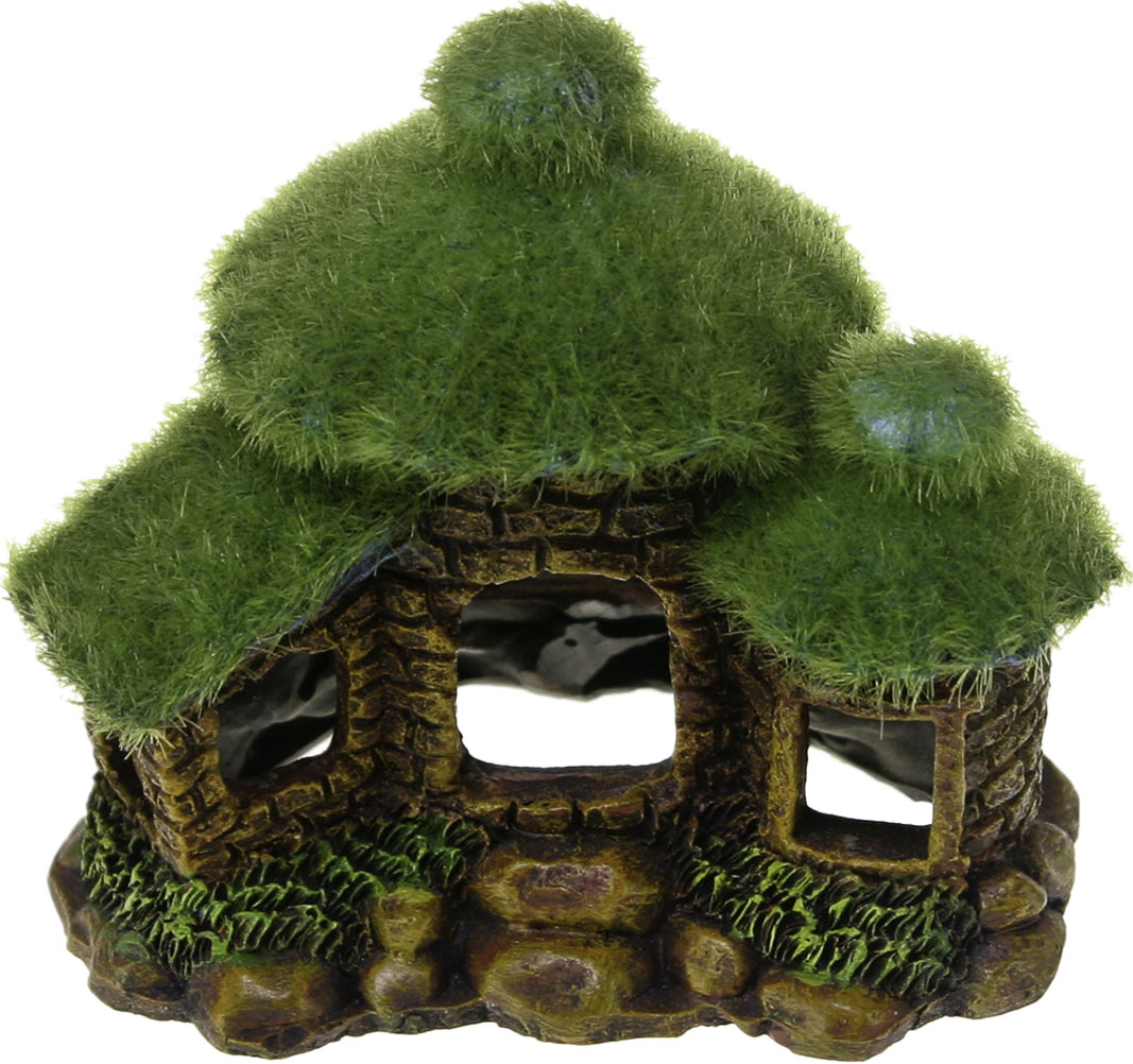 Exotic Environments Hut W/Fiber Moss