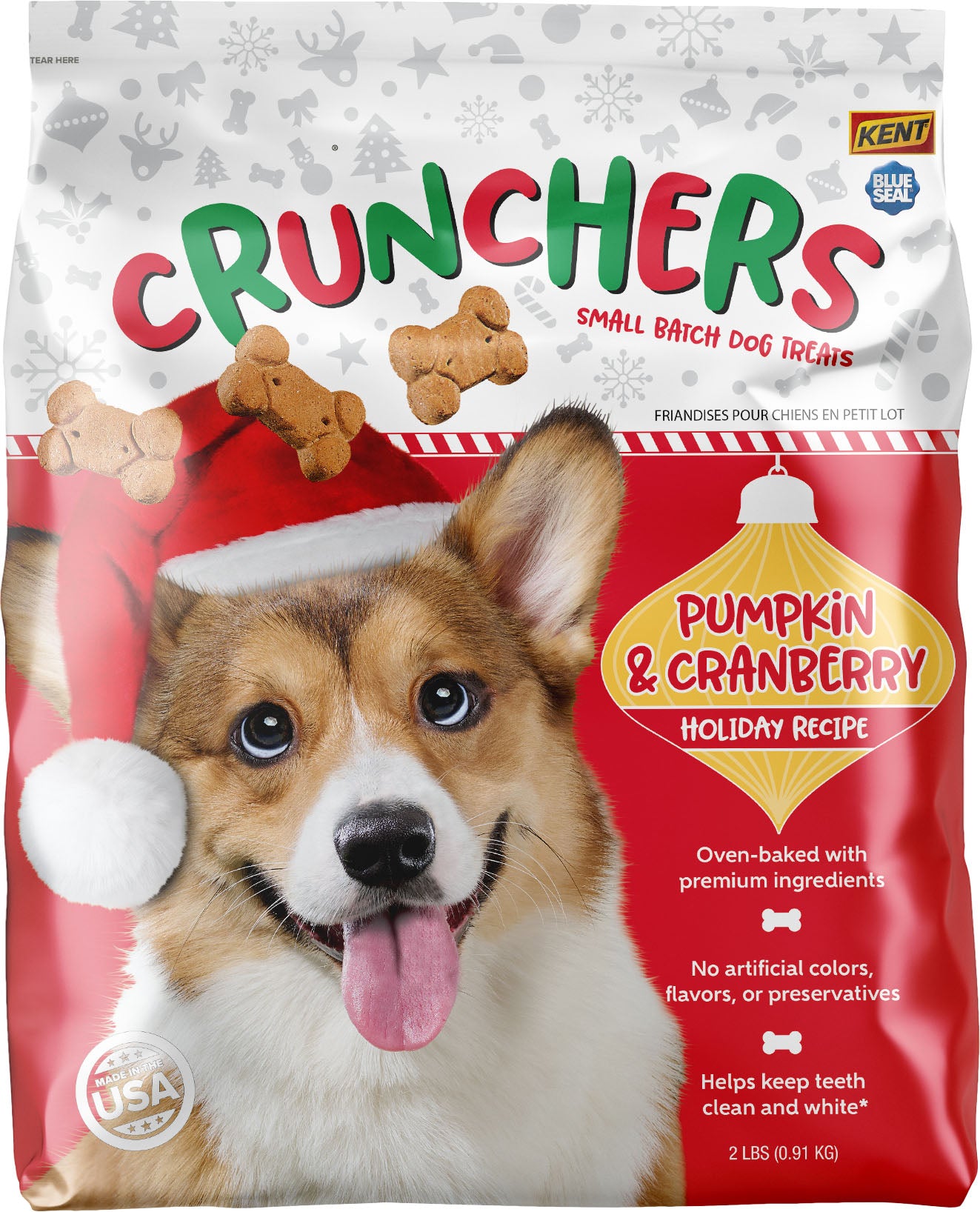 Crunchers Holiday Recipe Dog Biscuit