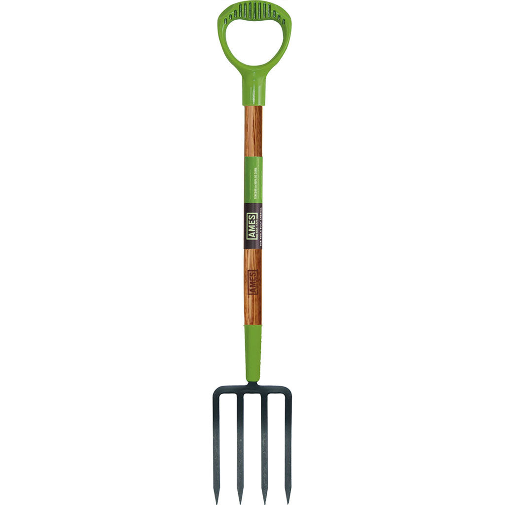 Floral Spading 4-Tine Fork W/Poly D-Grip Handle