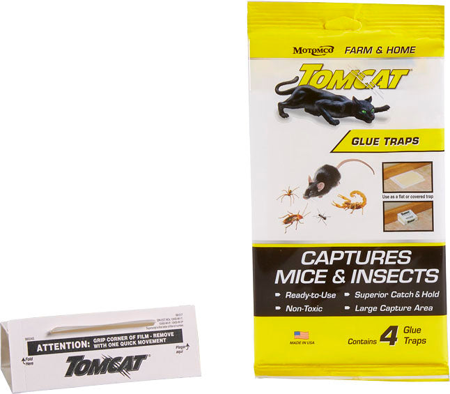 Tomcat Glue Traps For Mice & Insects