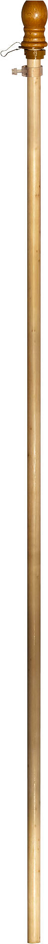 Valley Forge 5ft 1-Piece Blonde Wood Flagpole