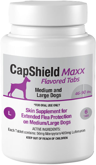 Capshield Maxx Dog Monthly Flea Supplemnt Chewable