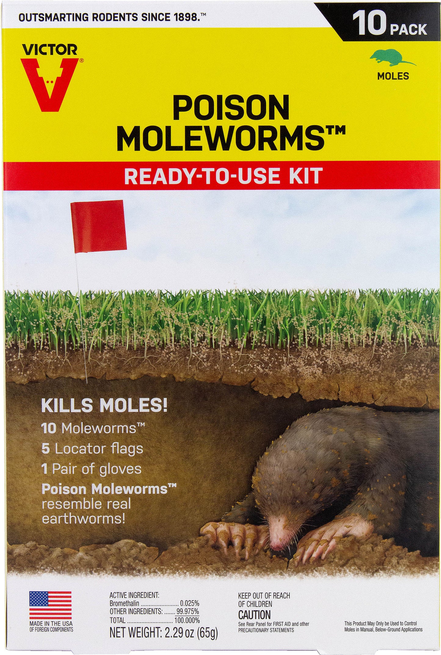 Mole & Gopher Poison Worms