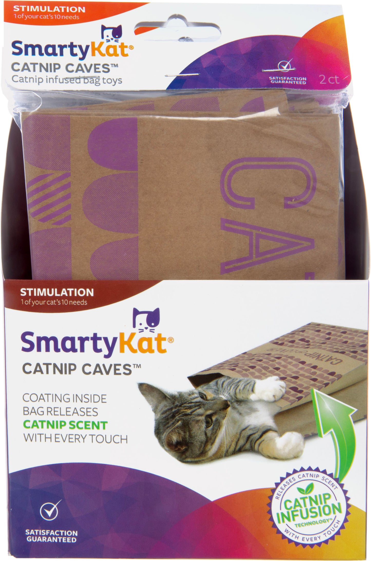 Smartykat Catnip Caves Infused Paper Bag Cat Toys