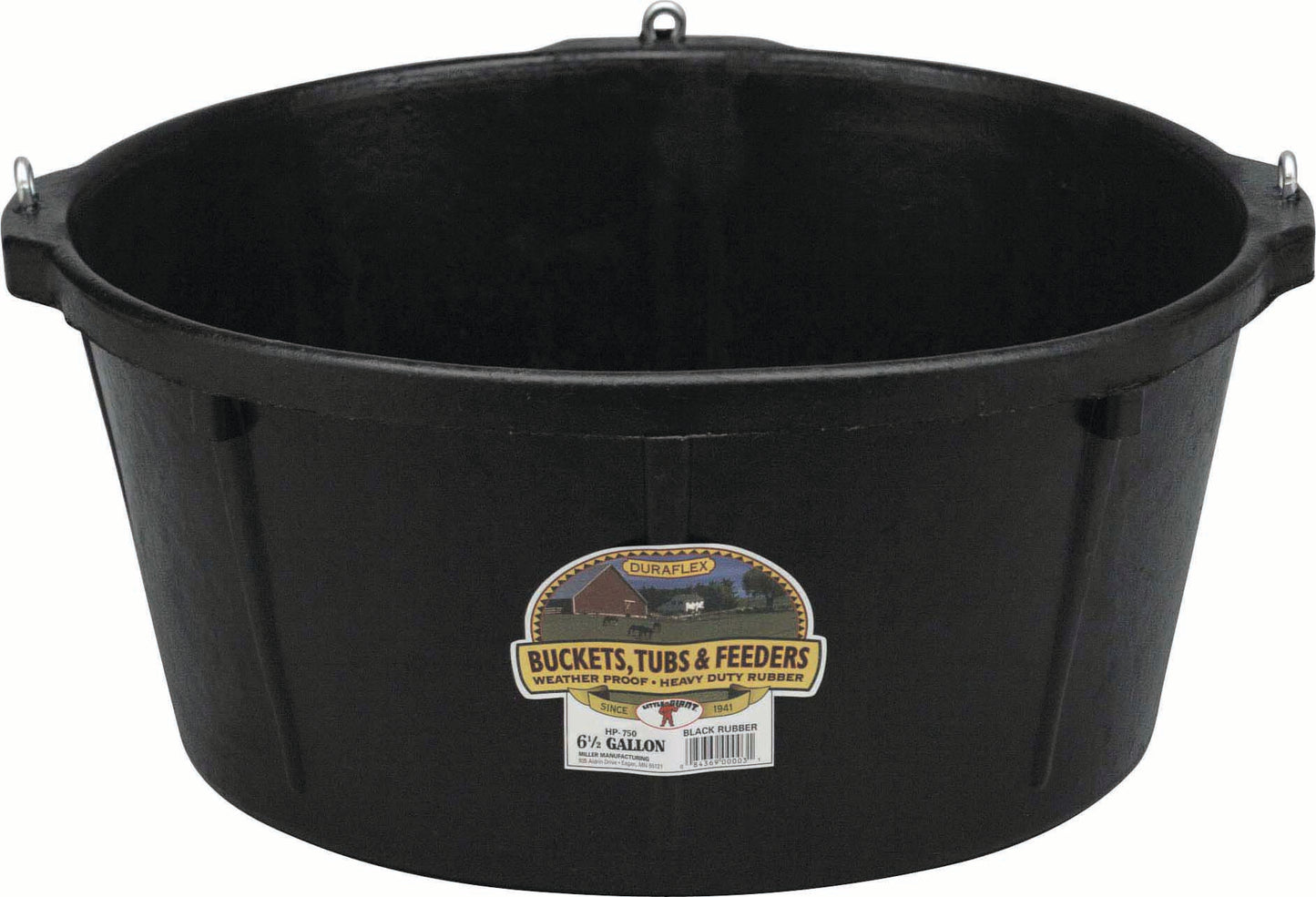 Little Giant Rubber Feeder Tub W/Hooks
