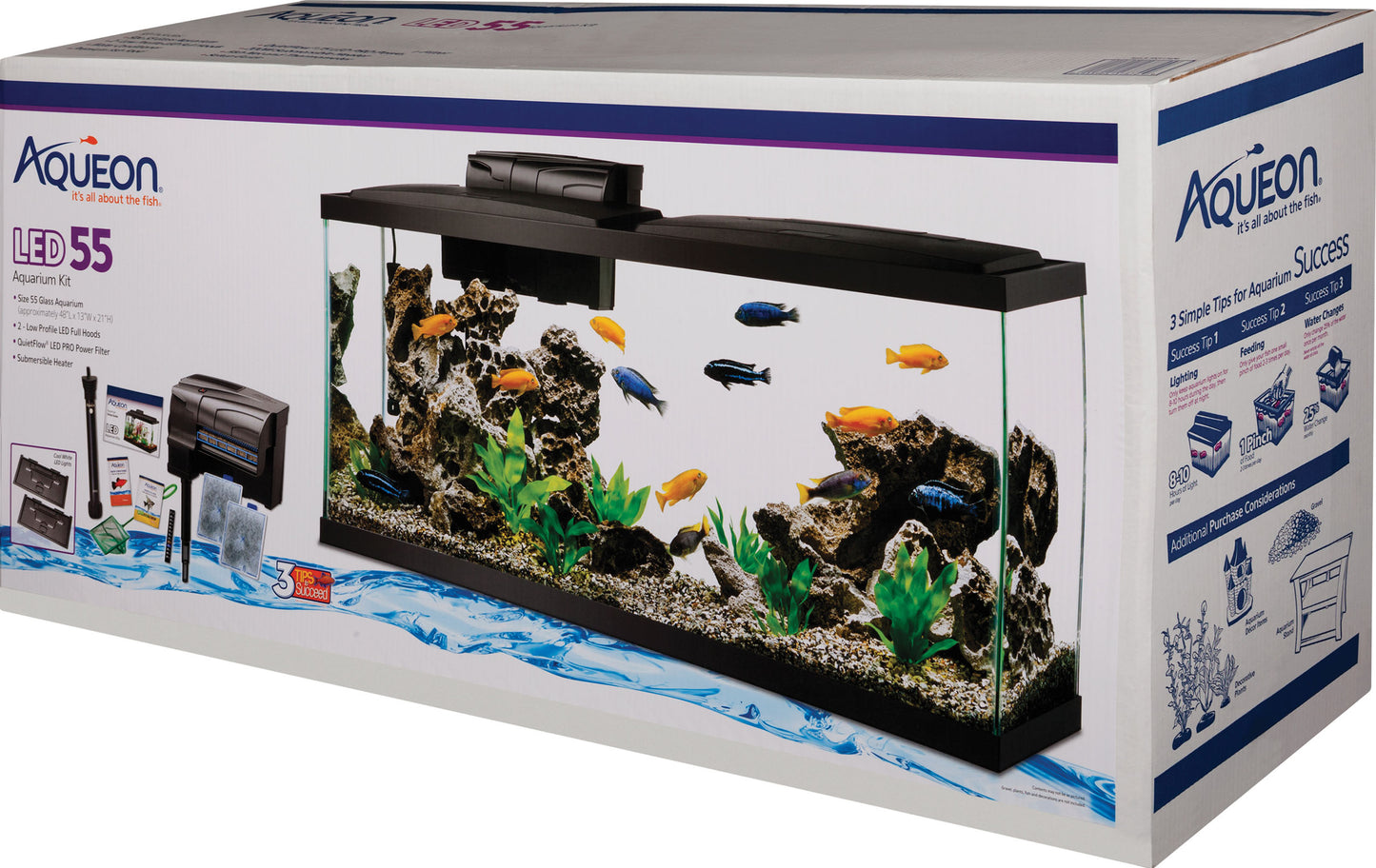 Aqueon Led Aquarium Kit Rectangle