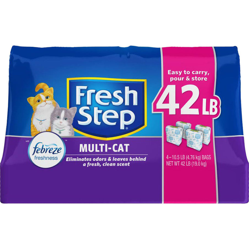 Fresh Step Multi-Cat Clumping Litter W/Febreze