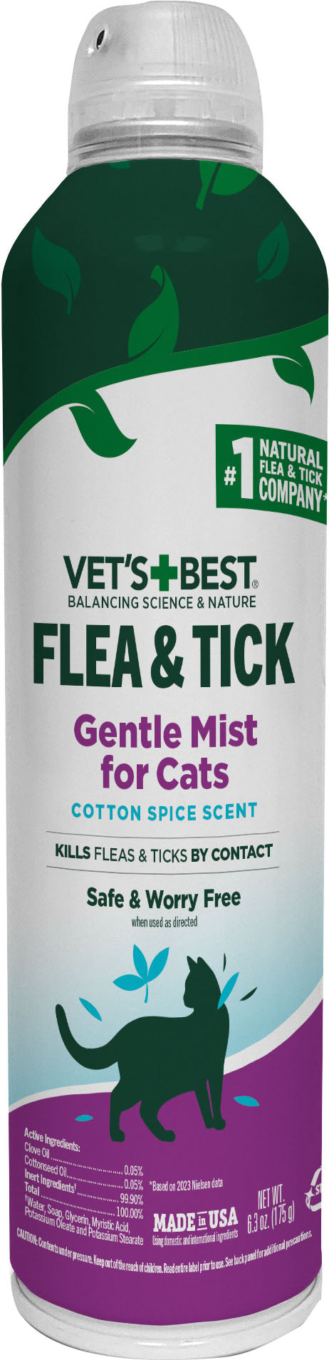 Vet'S Best Flea & Tick Cat Gentle Mist