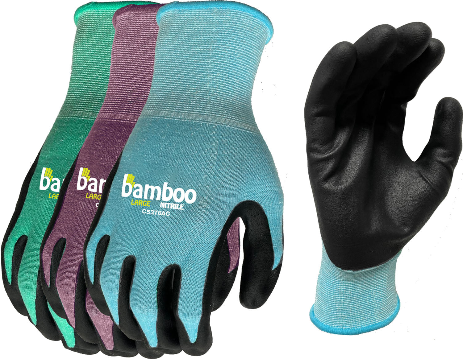 bamboo gardener nitrile gloves Bellingham Bamboo Gardener Nitrile Palm Gloves