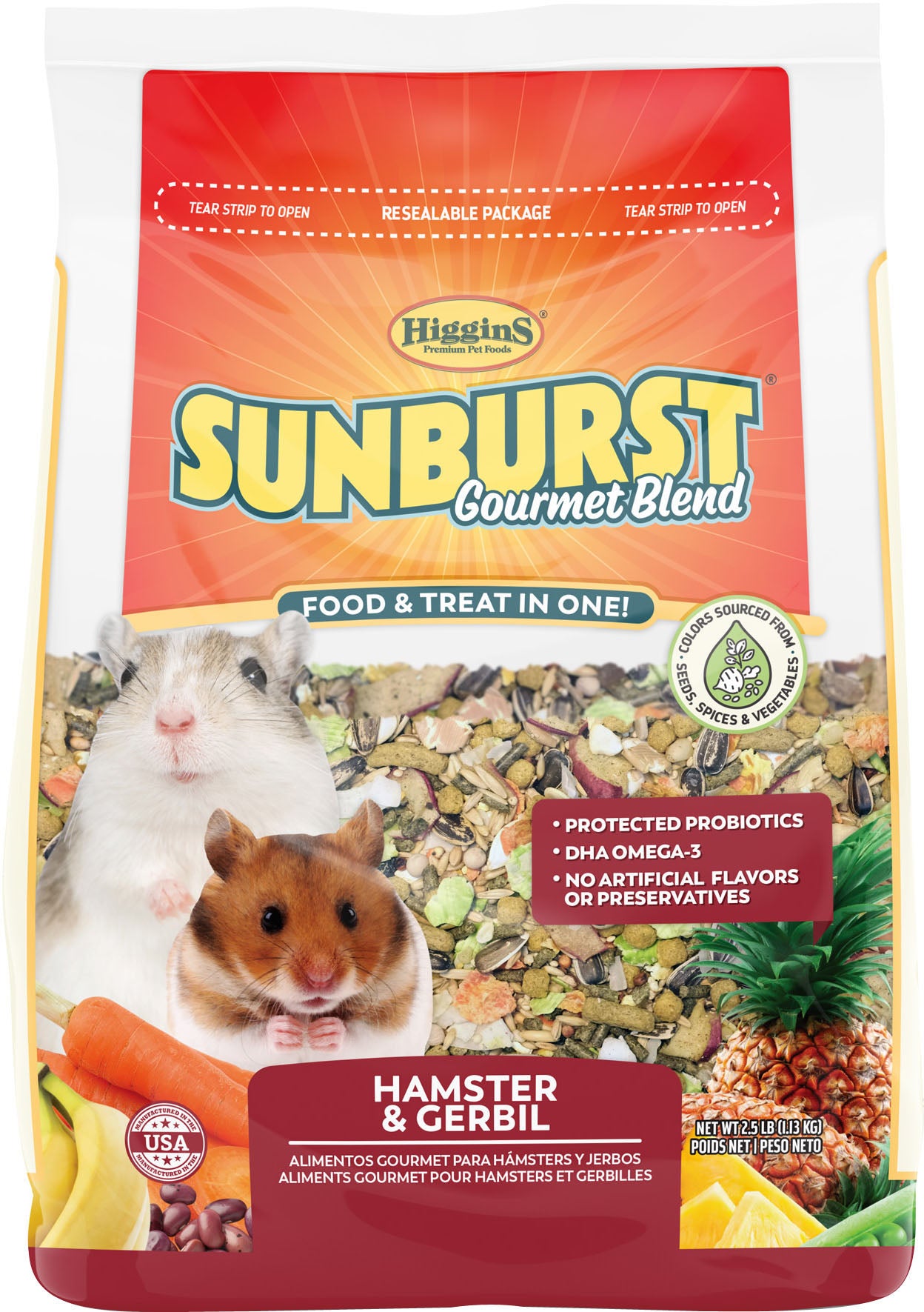 Sunburst Gourmet Blend Hamster & Gerbil