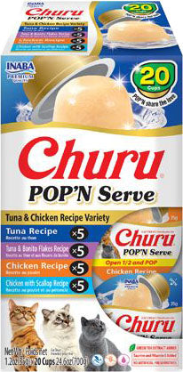 Inaba Churu Pop'N Serve Variety Pack Cat Treat