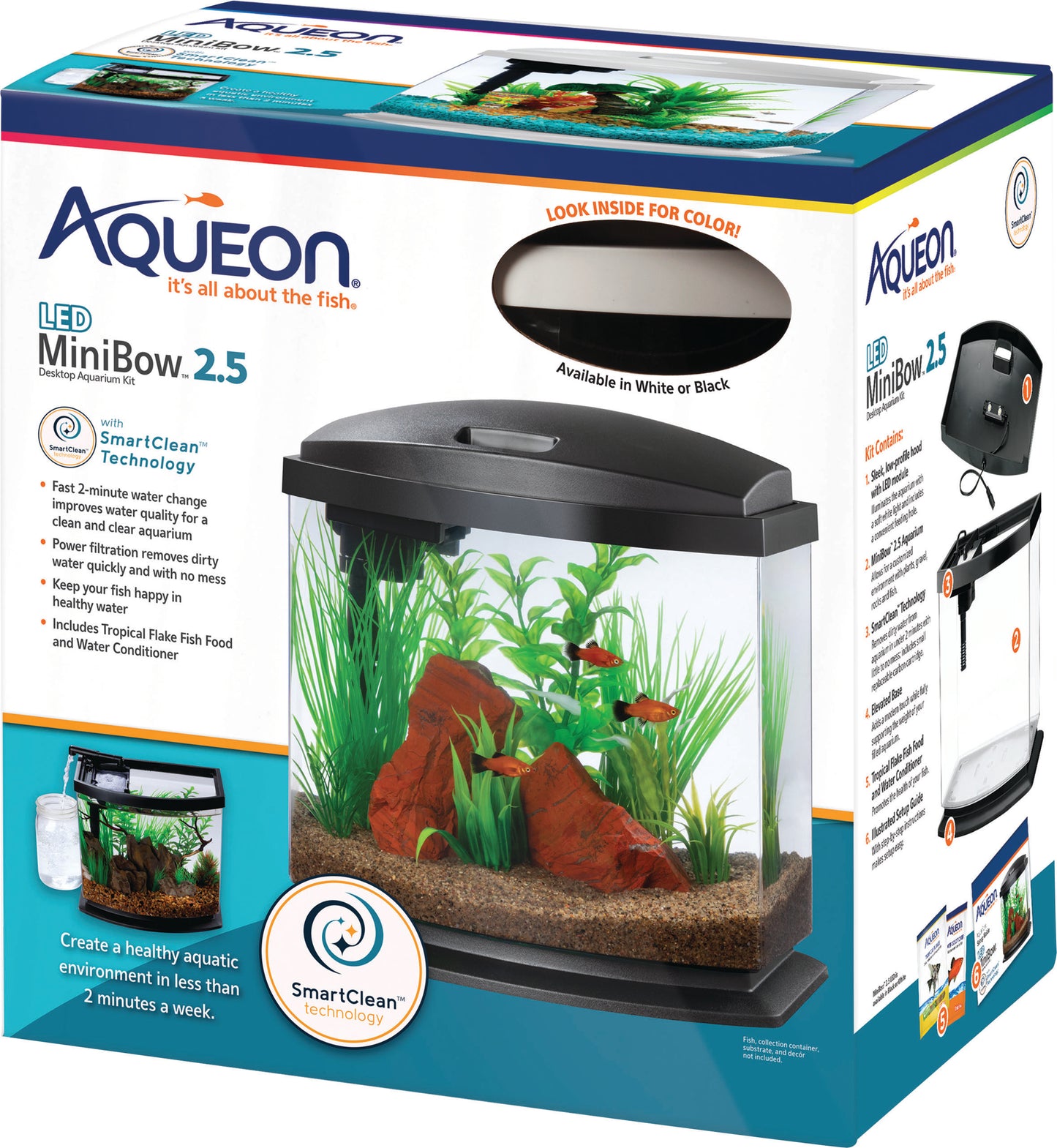 Aqueon Mini Bow Led Smartclean Kit