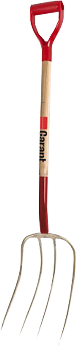 Garant 4 Tine Forged Mushroom Fork W/D Grip Handle