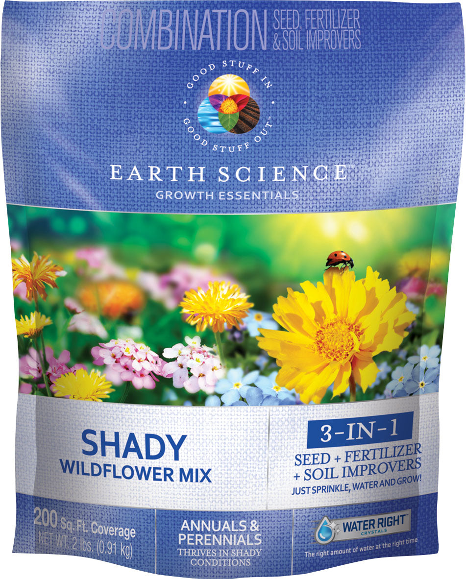 Earth Science Wildflower Shady Mix 3-In-1