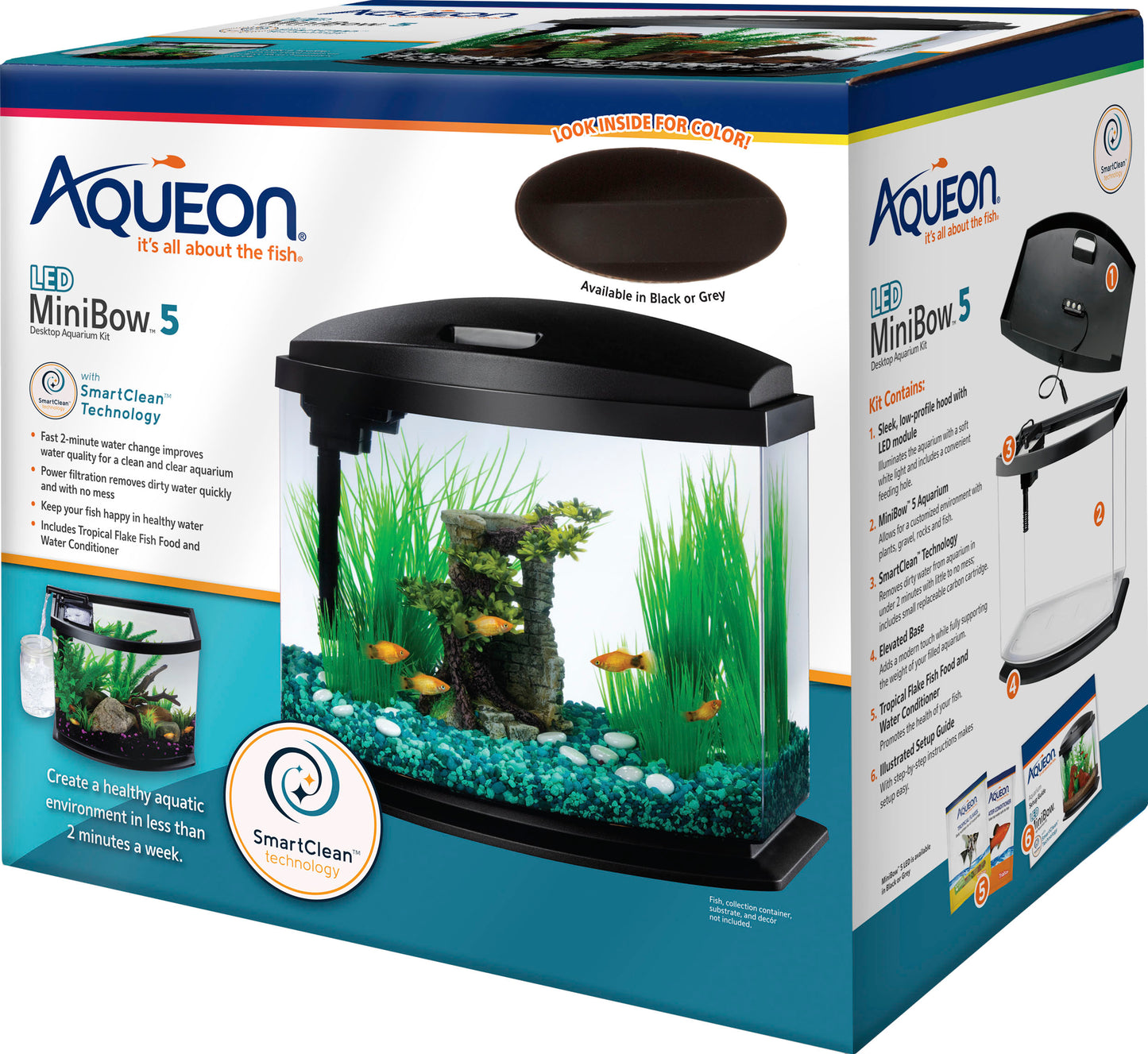 Aqueon Mini Bow Led Smartclean Kit