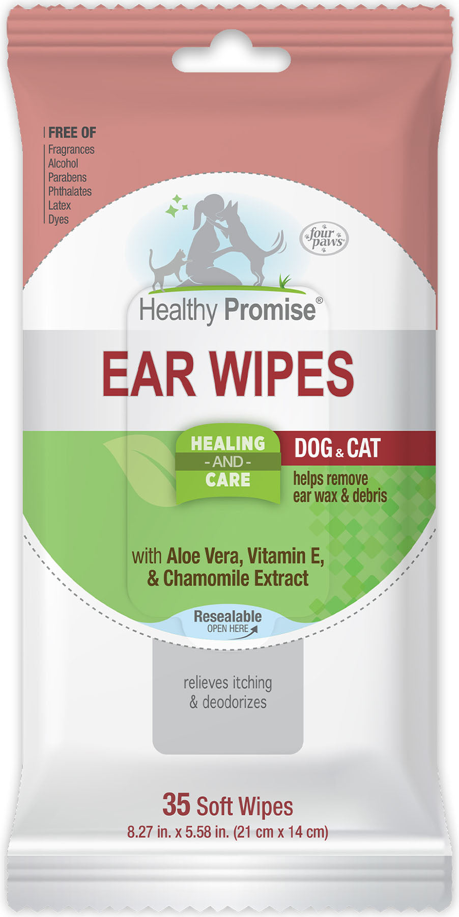 Healthy Promise Ear Wipes For Dogs & Cats