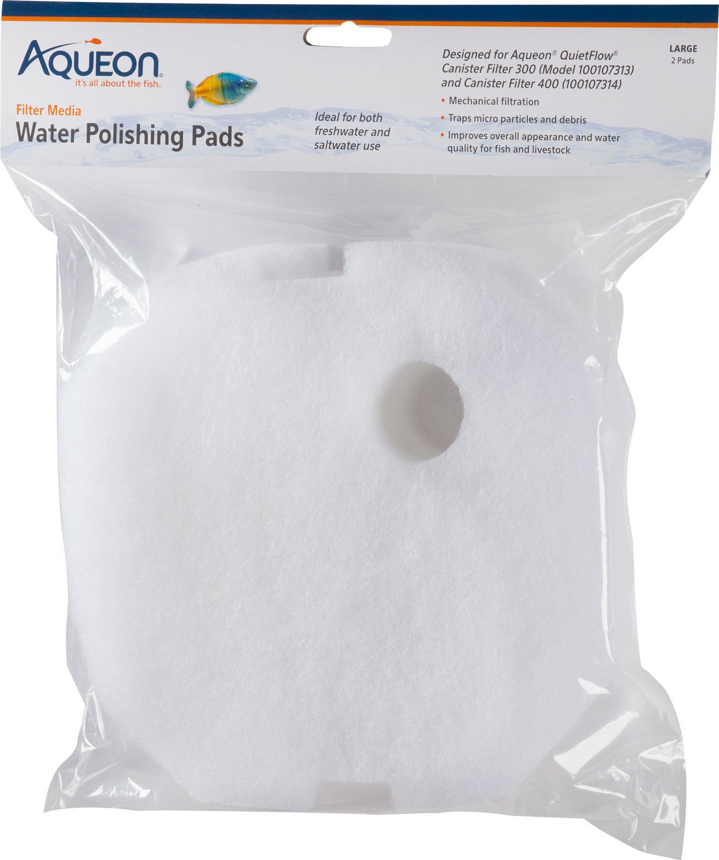 Aqueon Water Polishing Pad Filter Media