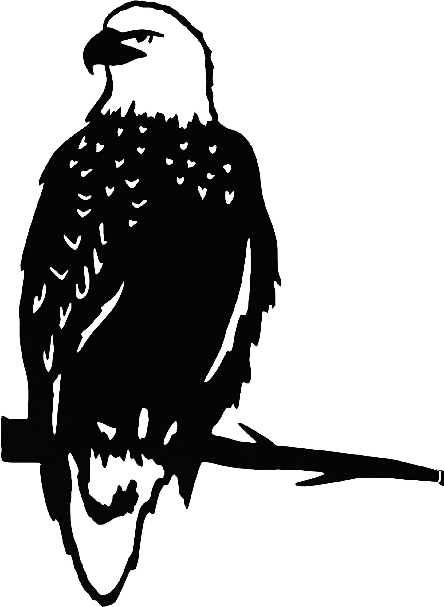 Esschert Design Metal Eagle Tree Silhouette