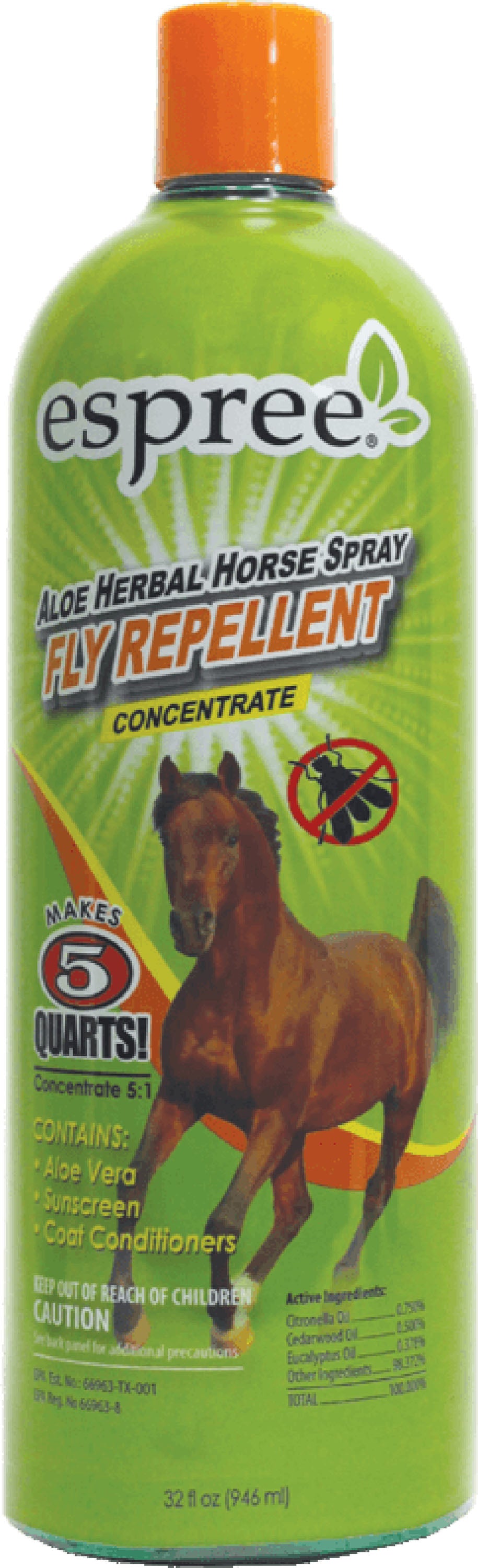 Espree Aloe Herbal Horse Spray Fly Repellent Conc