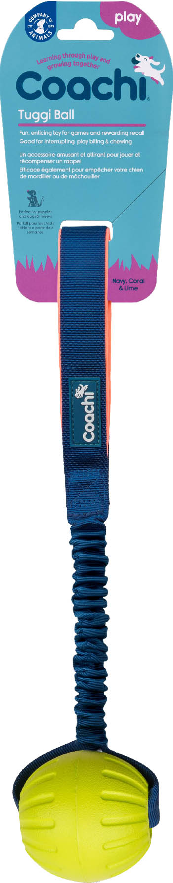 Coachi Tuggi Elastic Ball Super Tough Tug Toy