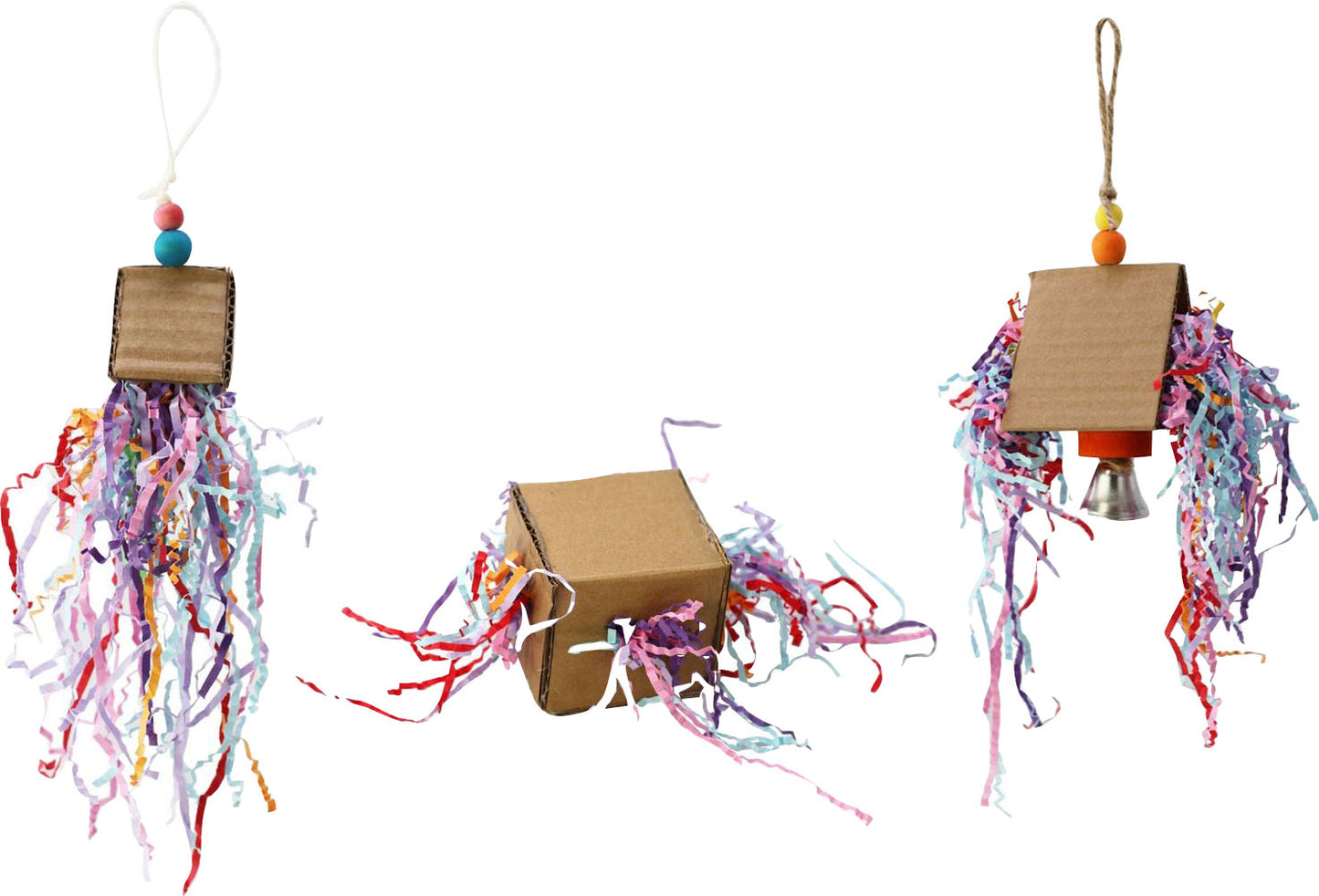 Happy Beaks Crinkle Huts Bird Toy