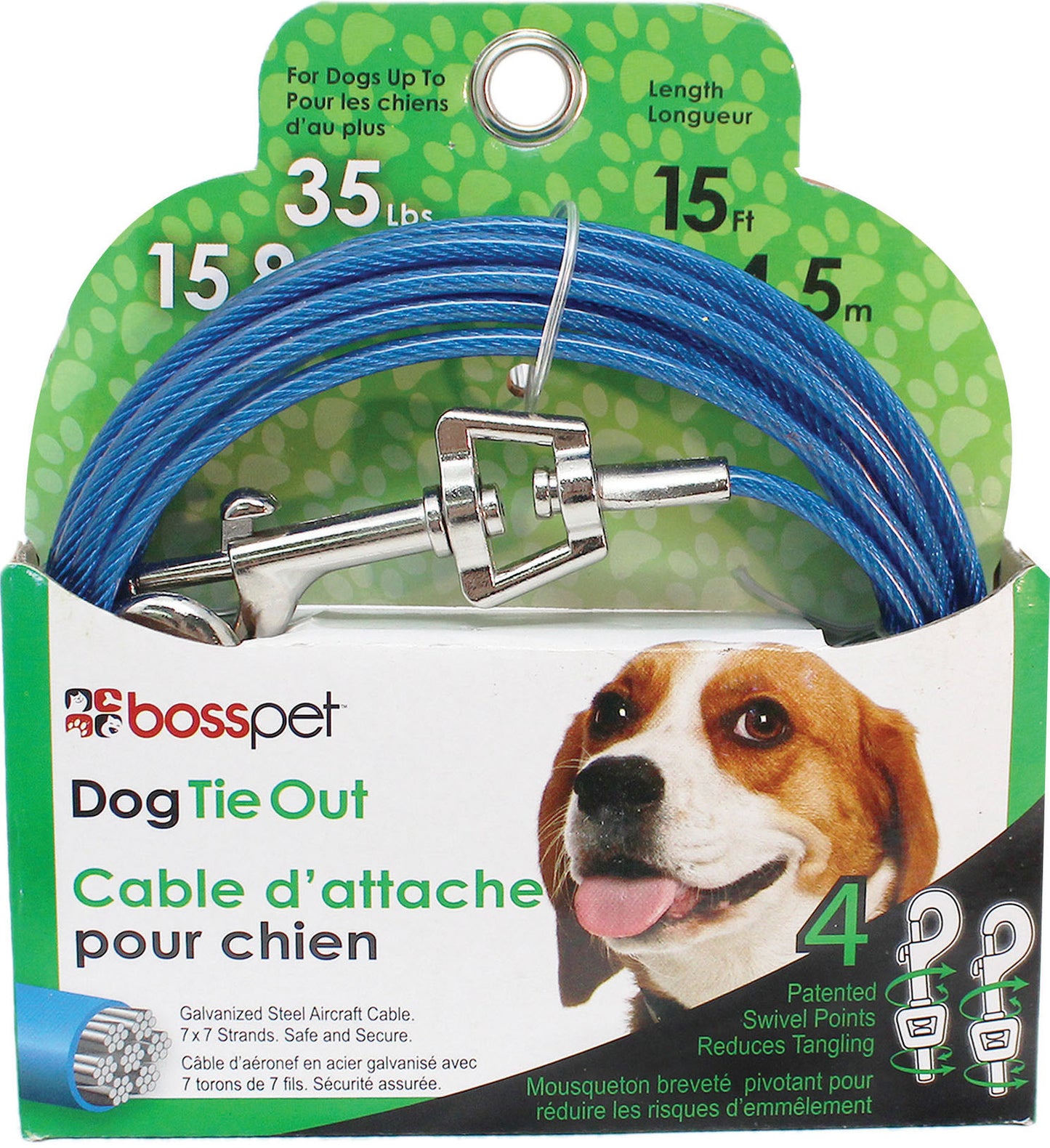 Boss Pet Tie-Out Swivel Snap