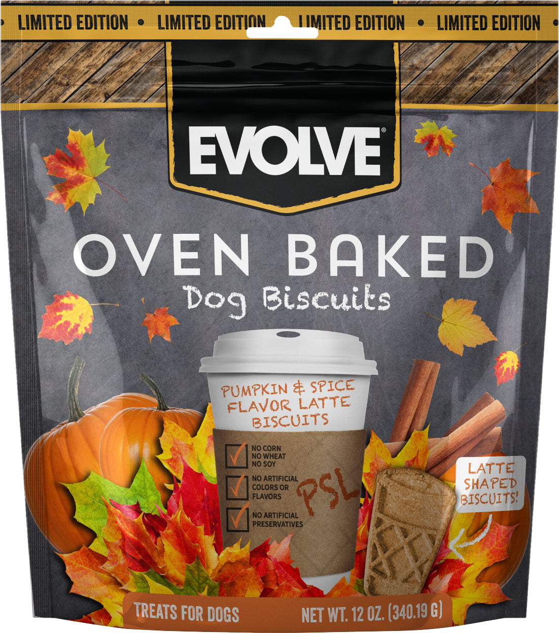 Evolve Oven Baked Latte Dog Biscuits