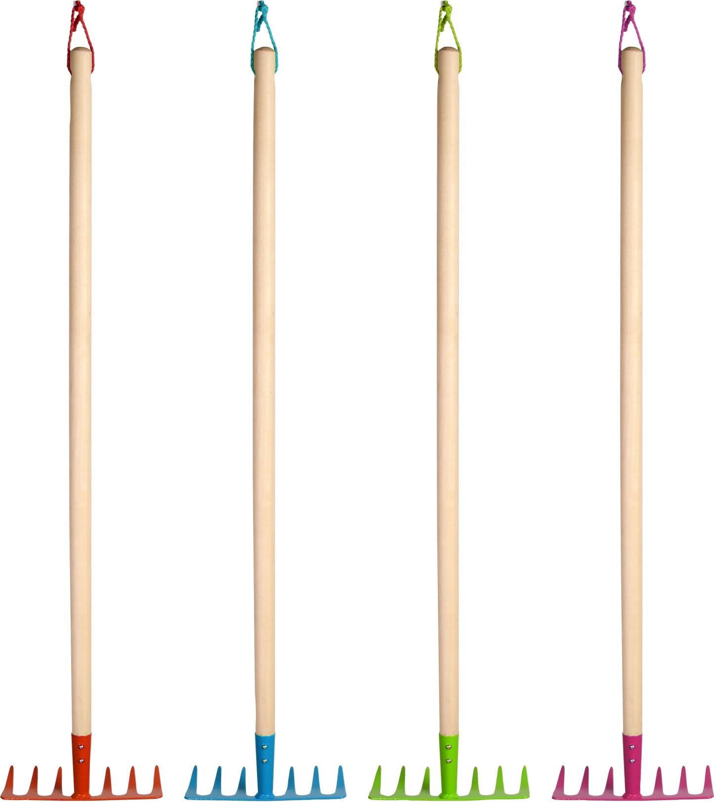 Esschert Design Childrens Metal Rake Wood Handle