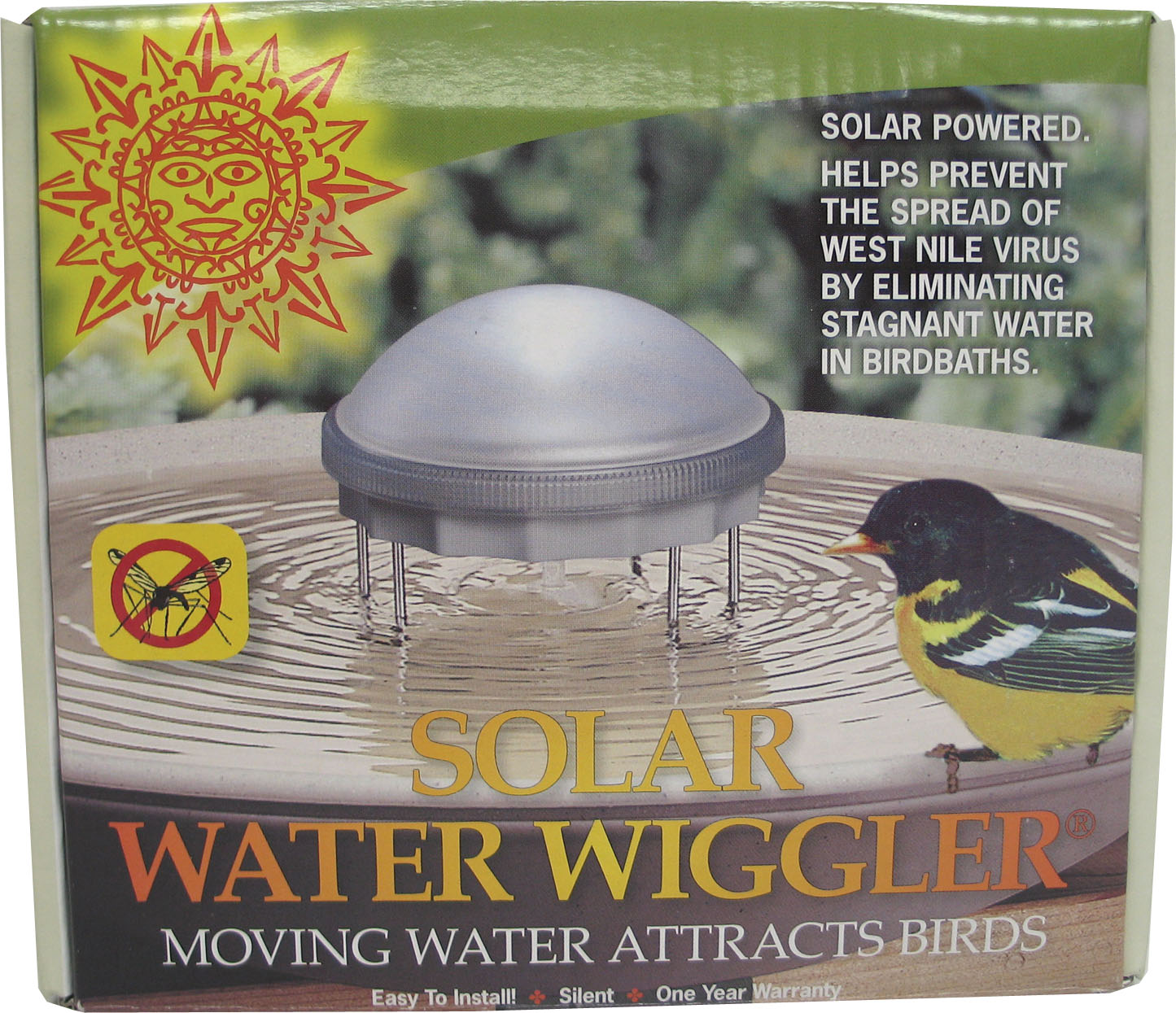 Solar Water Wiggler For Birdbath