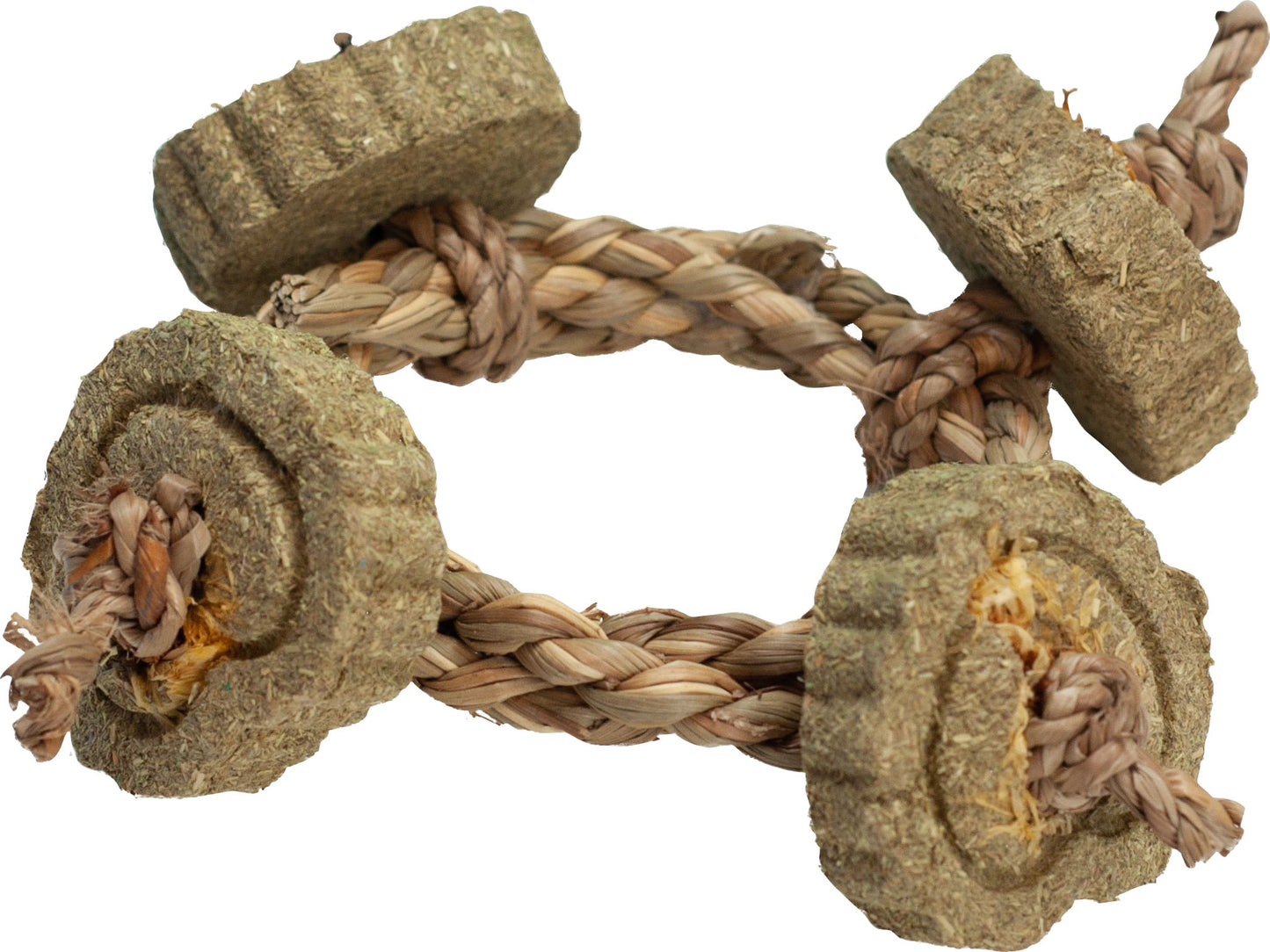 Nibbles Timothy Hay Braided Rope Circle Chew Toy