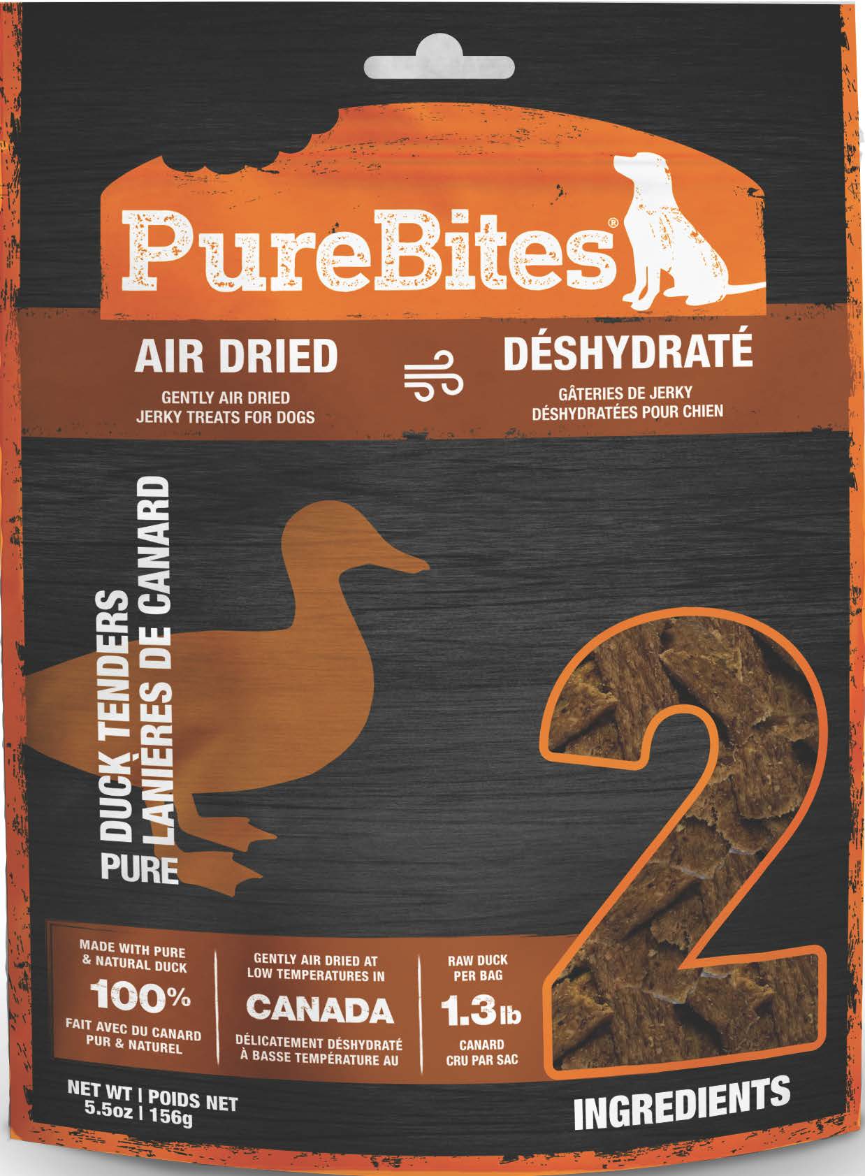 Purebites Air Dried Dog Duck